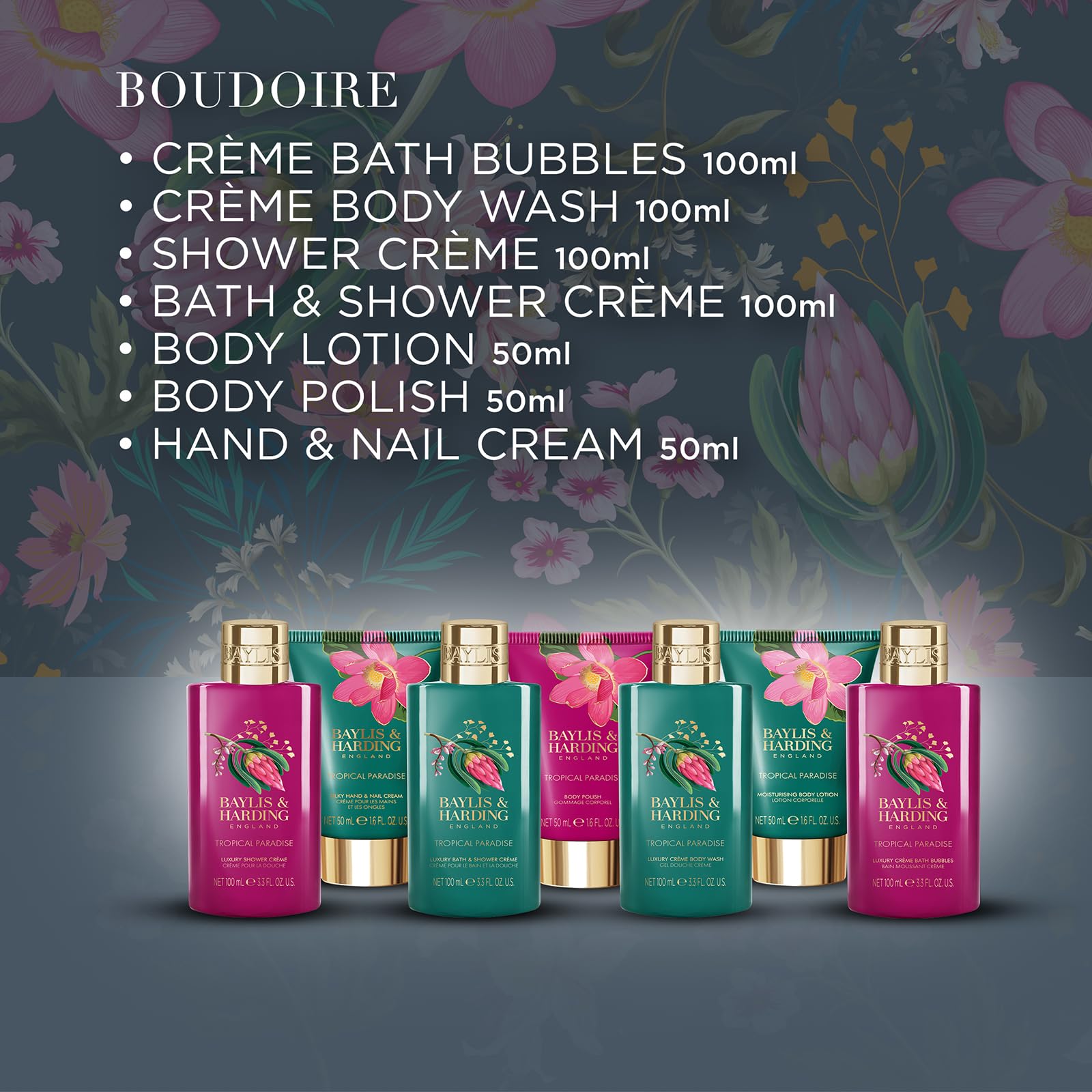 Baylis & Harding Boudoire Tropical Paradise 7 Day Essentials Advent Calendar Gift Set - Vegan 3