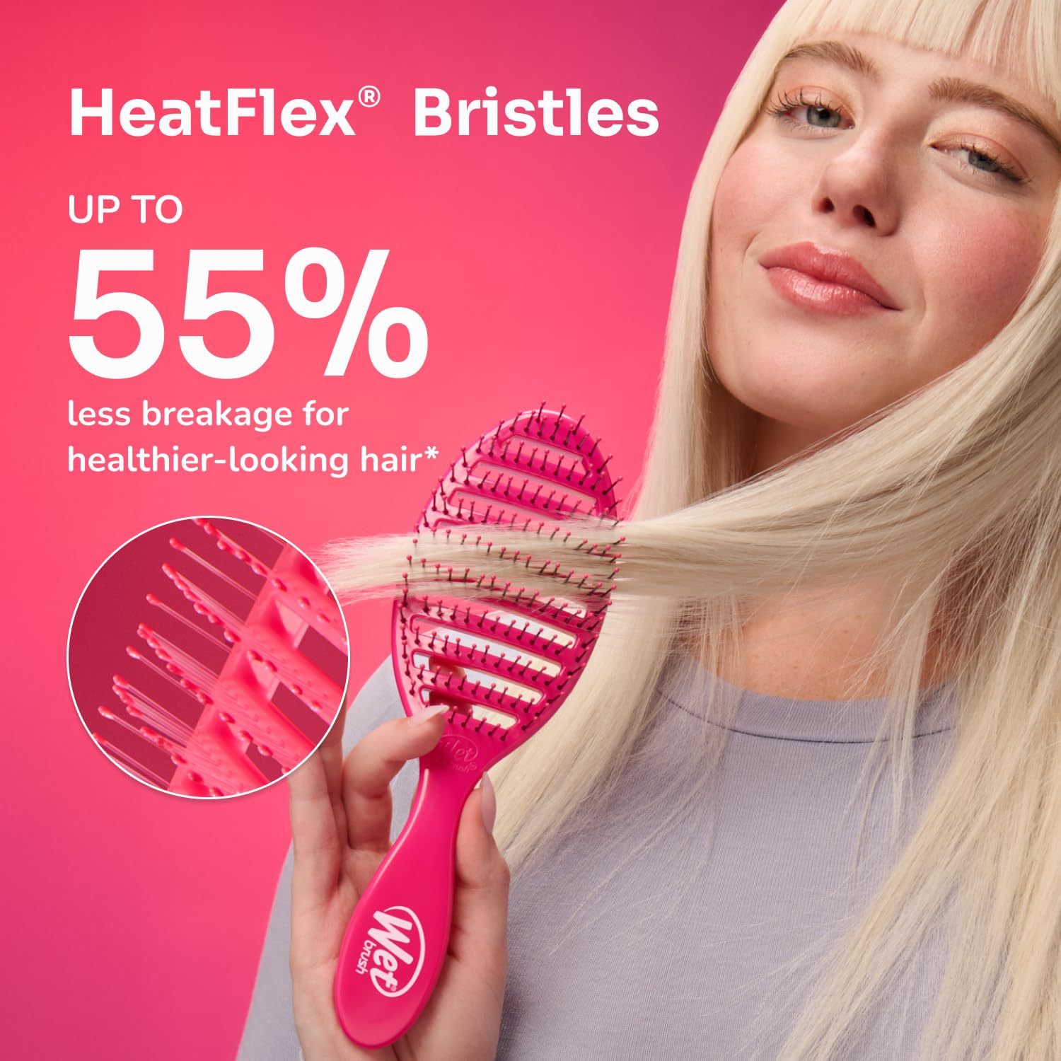 WetBrush Speed ​​Dry Detangler mit HeatFlex-Borsten für schnelleres Föhnen 6