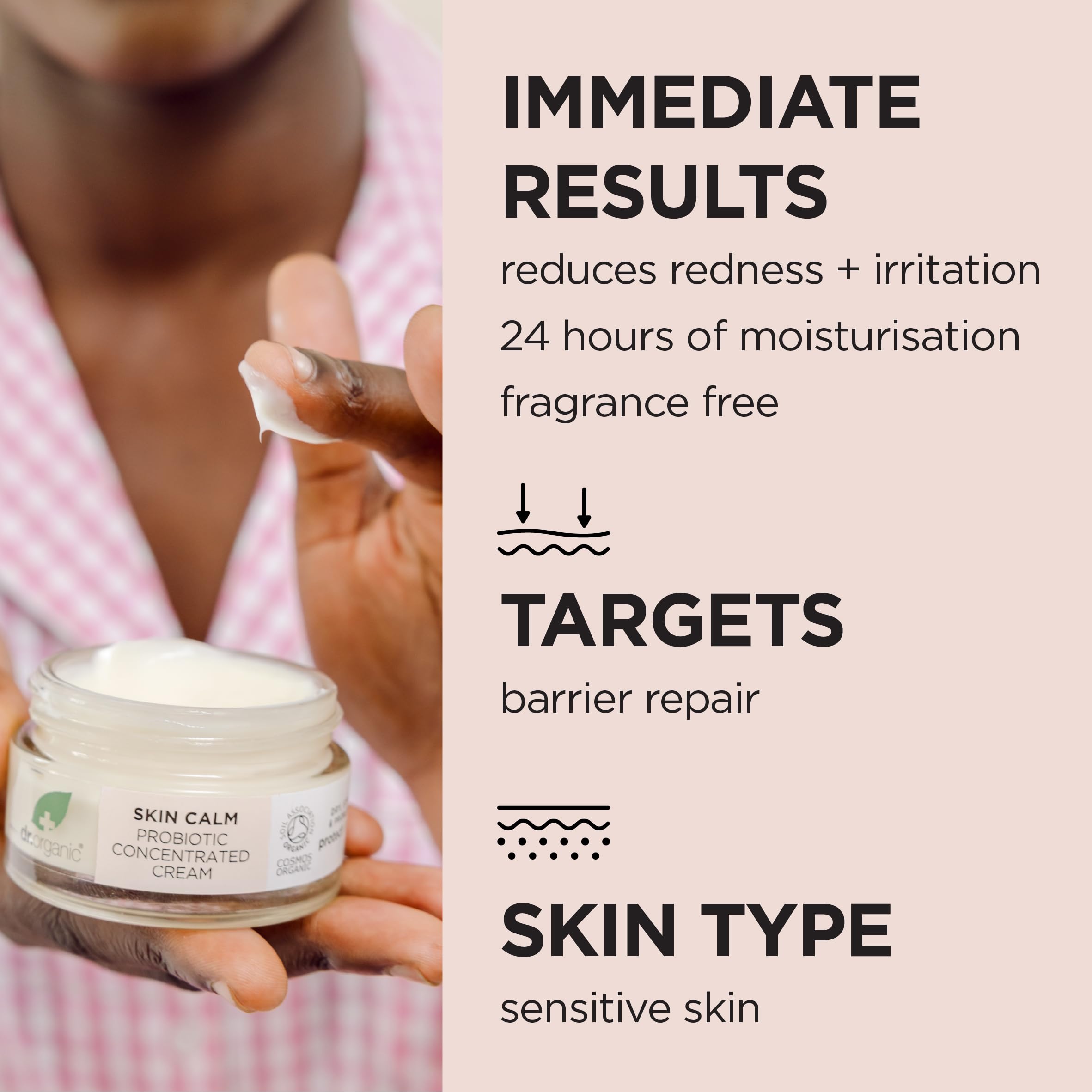 Dr Organic Skin Calm Probiotic Concentrated Cream for Dry & Sensitive Skin 3