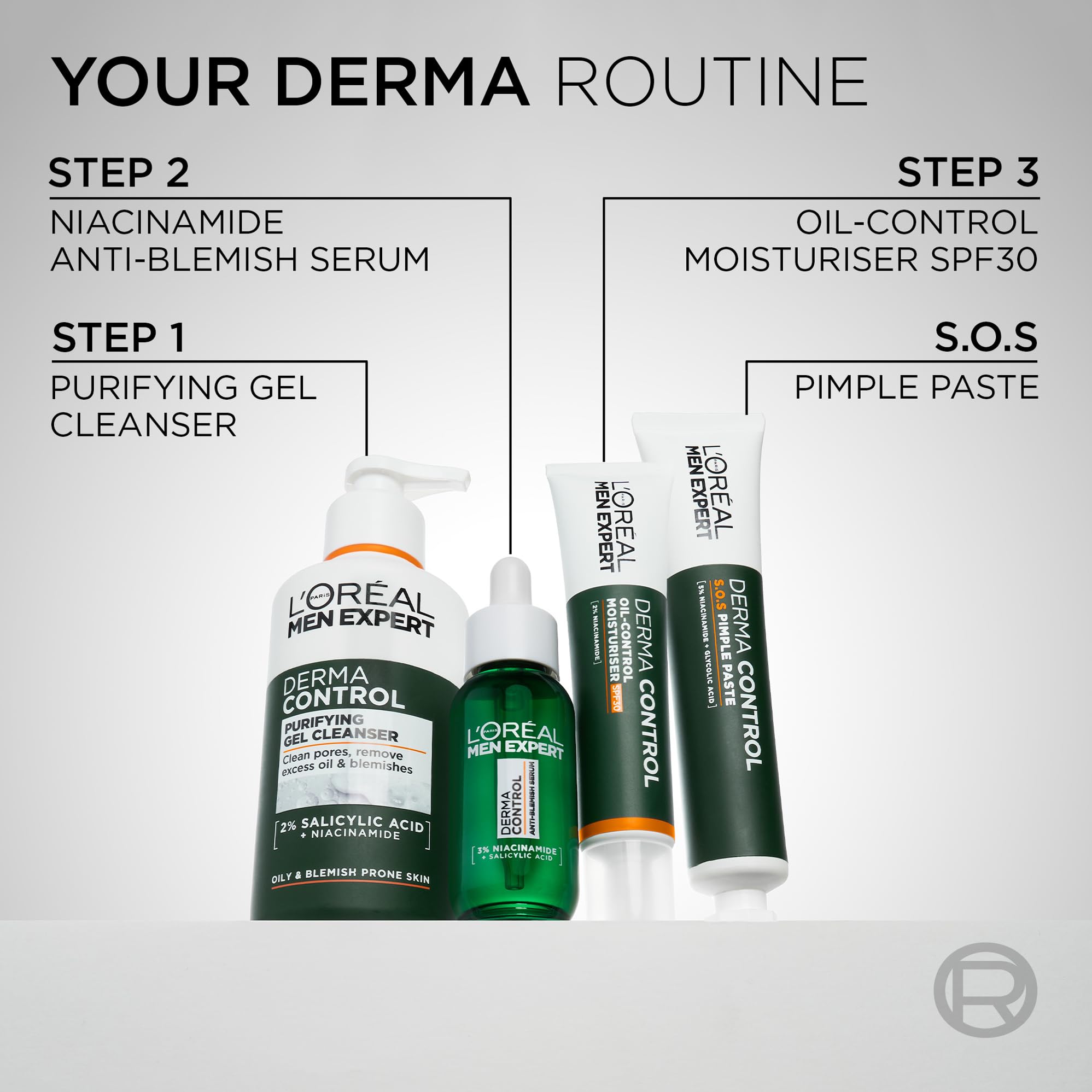 L'Oréal Men Expert Derma Control Anti-Pickel-Serum, für glatte und hydratisierte Haut 6