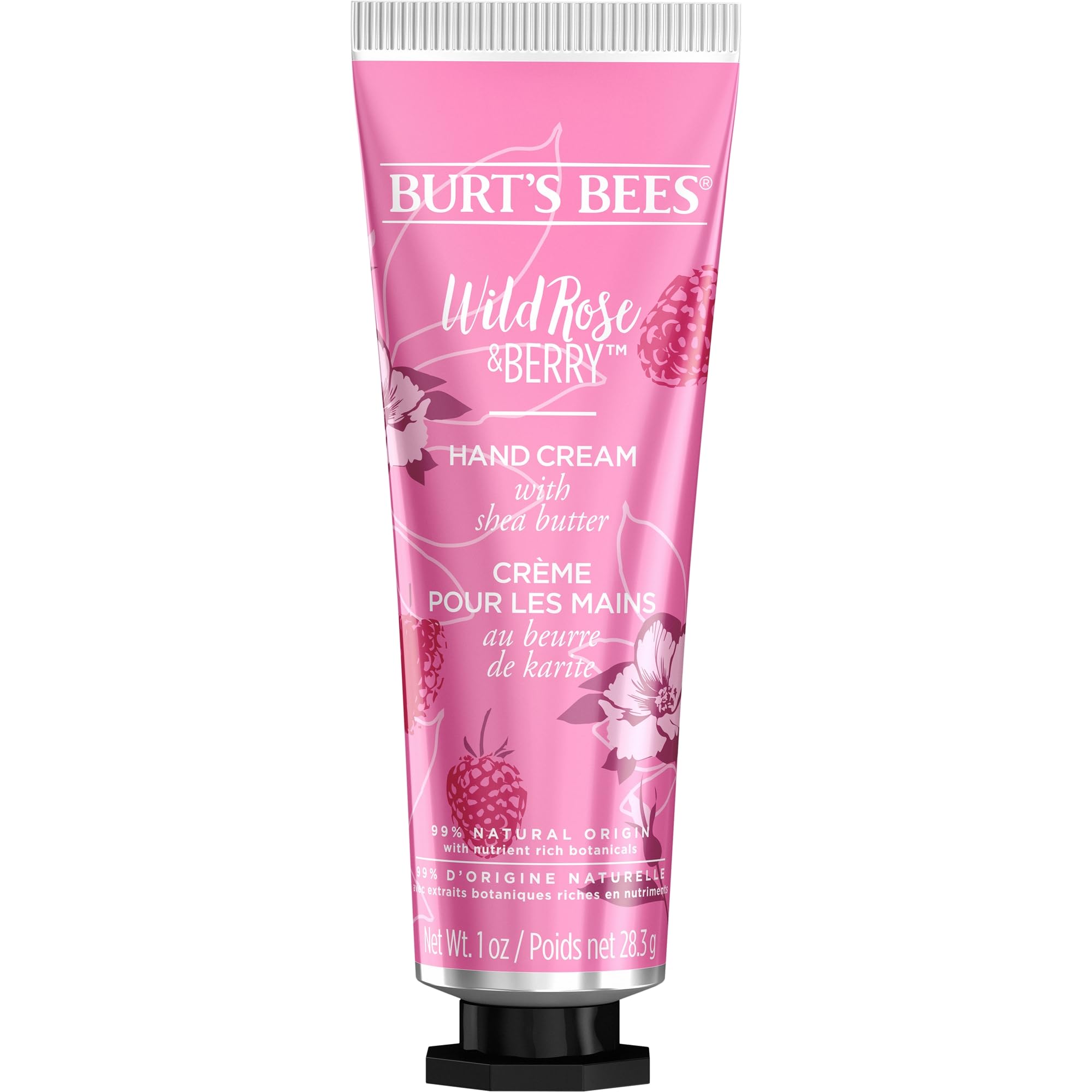 Burt’s Bees Handcreme für sehr trockene Hände, Wildrose &amp; Beere, Feuchtigkeitscreme mit pflegender Sheabutter, 28,3 g 3