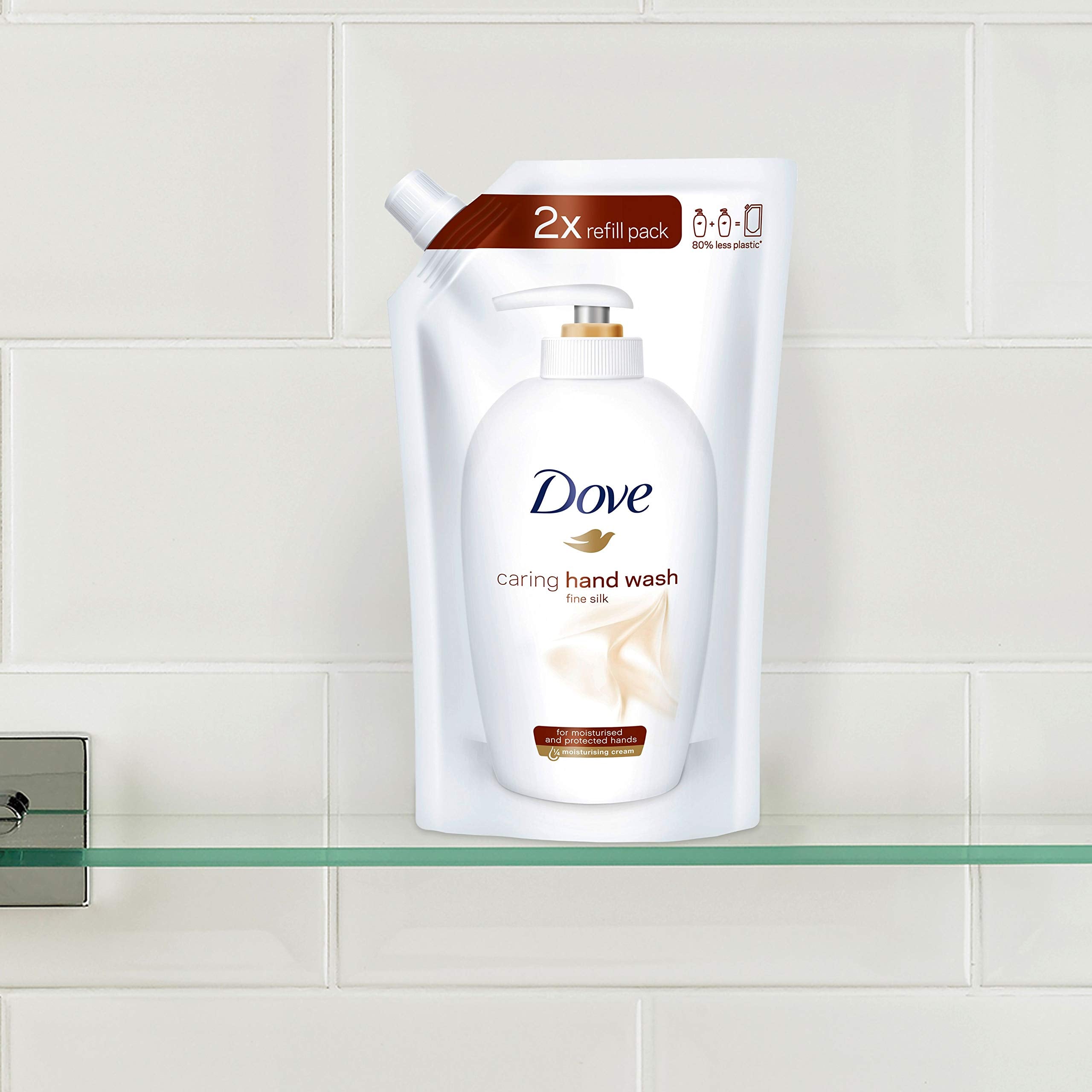 Dove Fine Silk Caring Liquid Hand Wash with ¼ Moisturising Cream for Expert Care 4