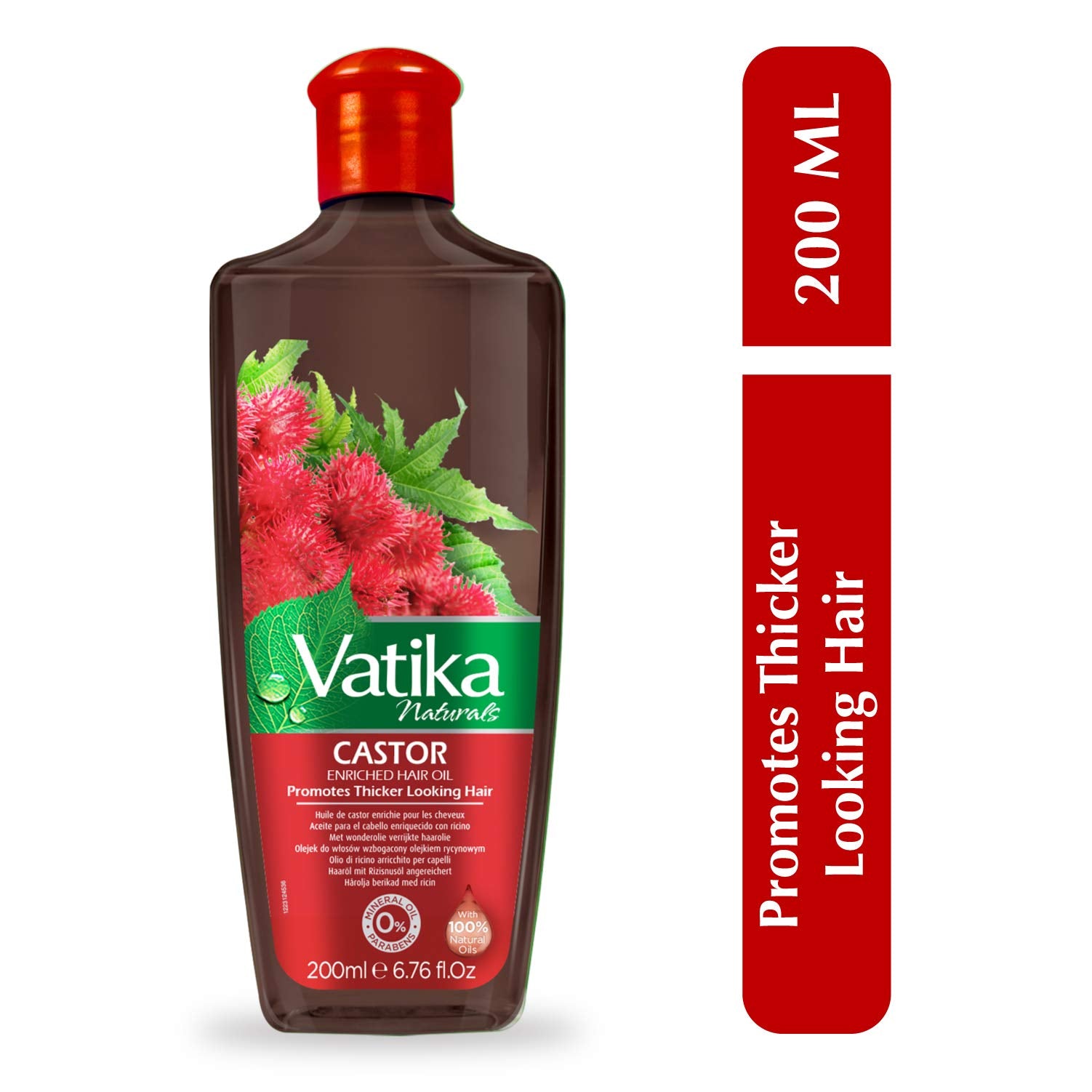 Vatika Naturals Castor Hair Oil with Rosemary & Citrus Lemon for Thicker Hair - 200 ml 3