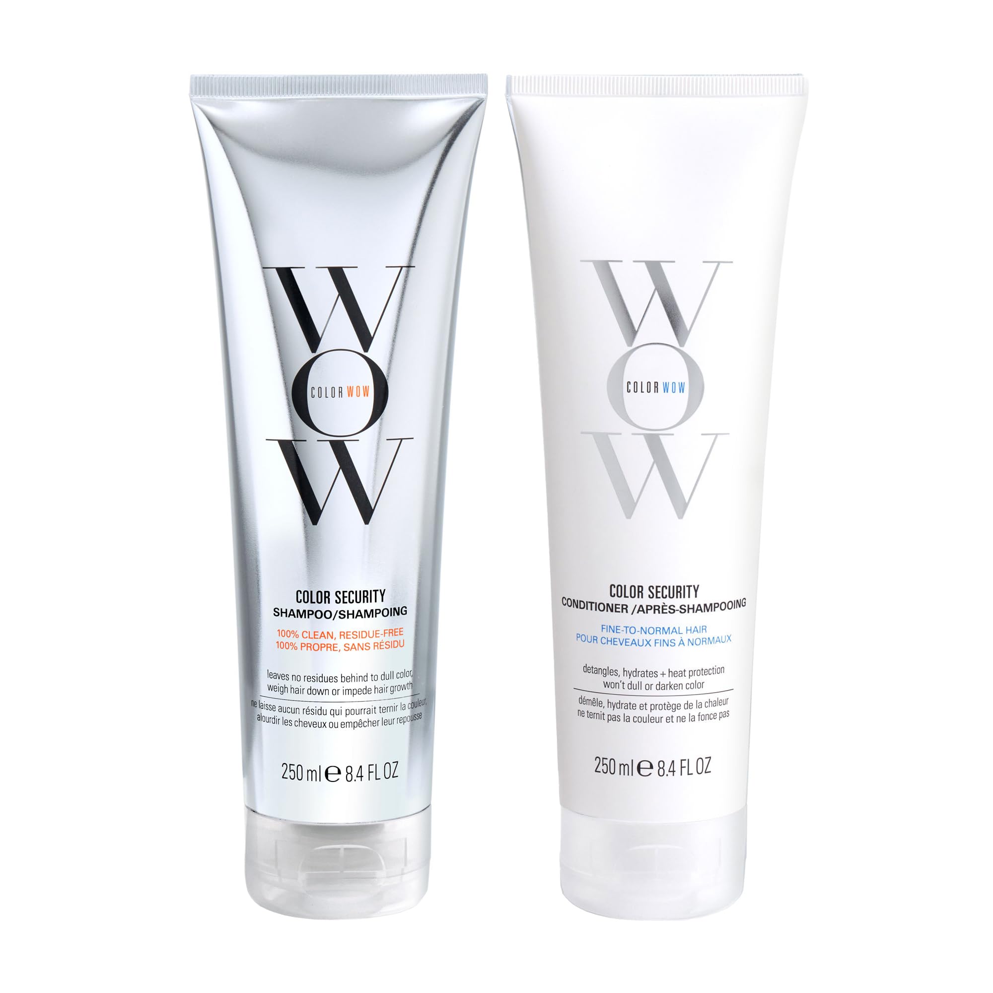 COLOR WOW Color Security Shampoo und Conditioner Duo – Sulfatfrei, Leicht