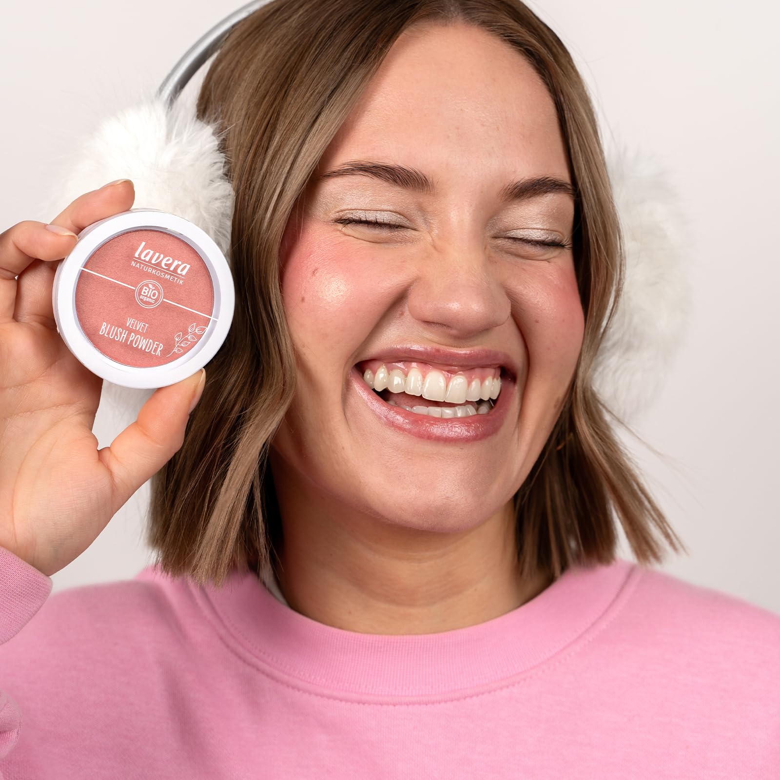 lavera Velvet Blush Powder - Pink Orchid 02 - Organic Almond Oil & Vitamin E 3