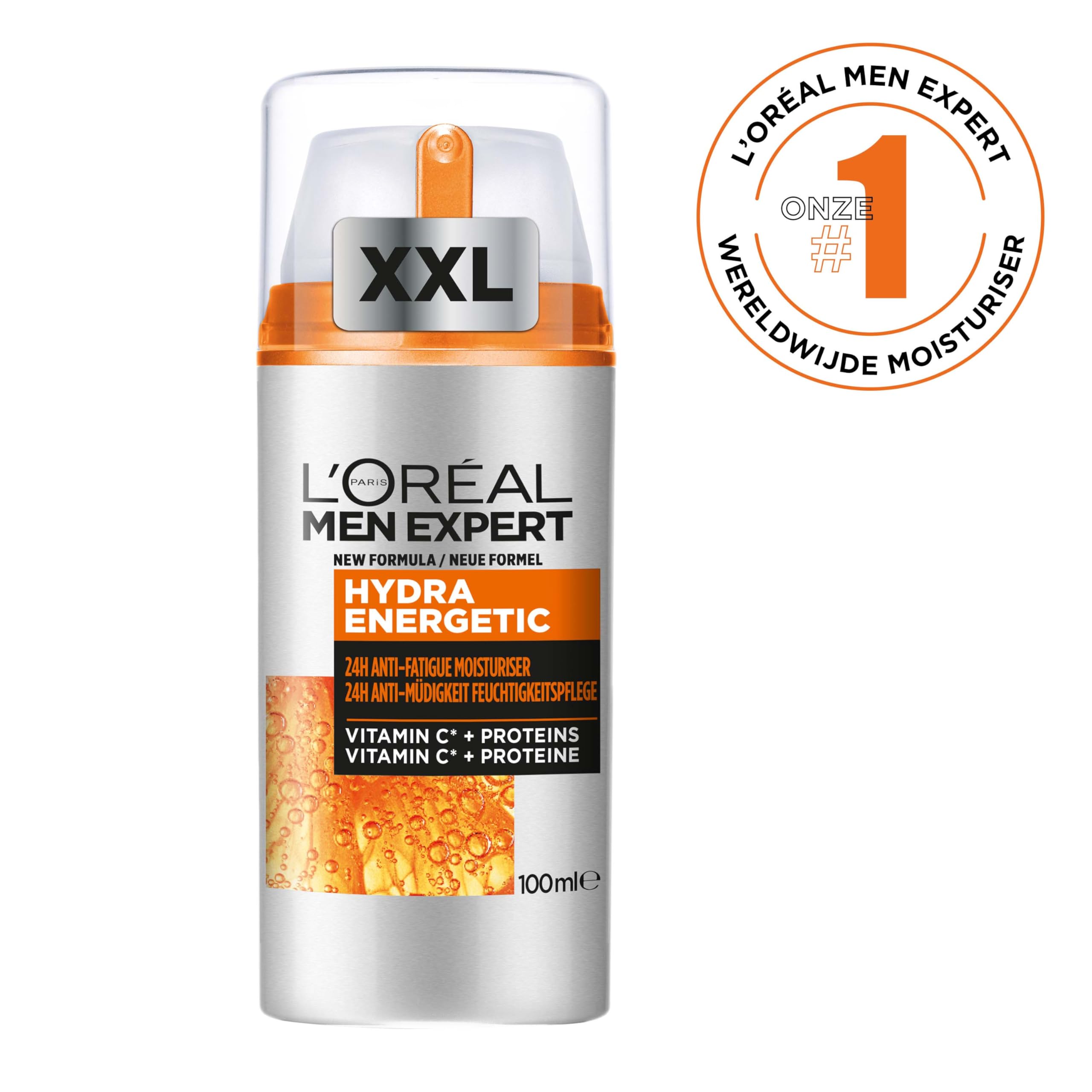 L'Oréal Men Expert Hydra Energetic XXL Moisturiser, 24H Anti-Fatigue Hydration 5
