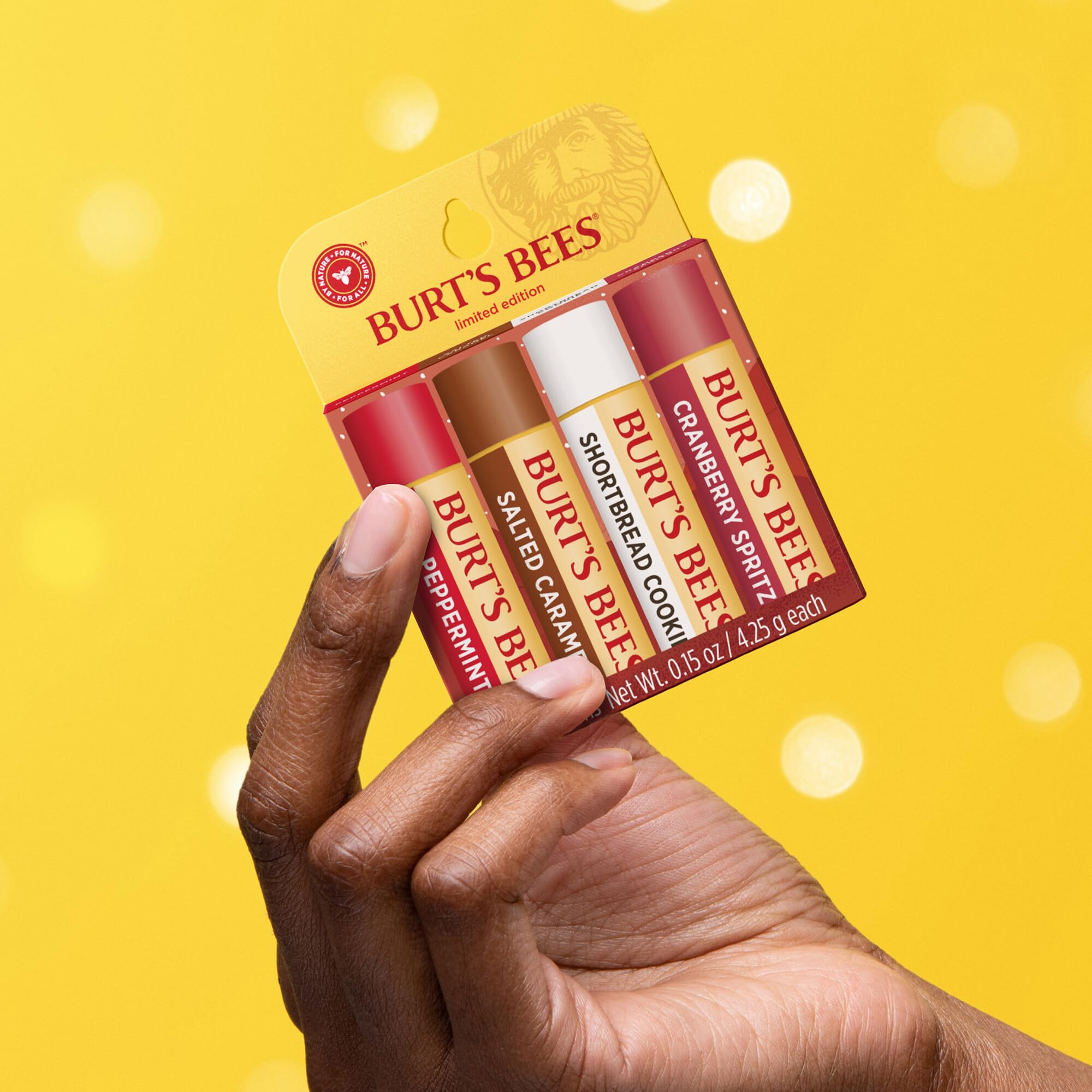 Burt's Bees Lippenbalsam-Geschenkset, Shortbread Cookie, Cranberry Spritz, Salted 6