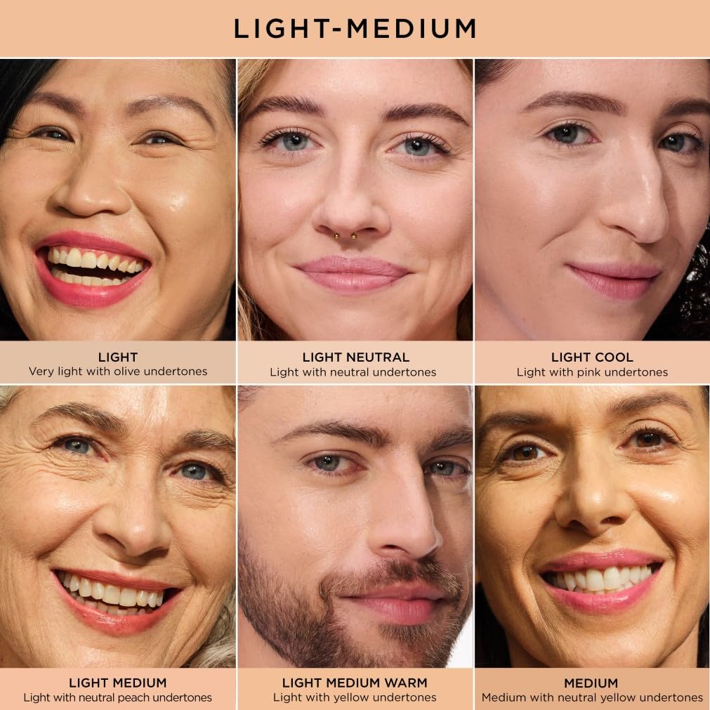 iT Cosmetics Full Coverage Foundation mit LSF 50, angereichert mit Hyaluronsäure und Vitamin E, Your Skin But Better CC+ Cream, Farbton: Light Medium, 32 ml 4