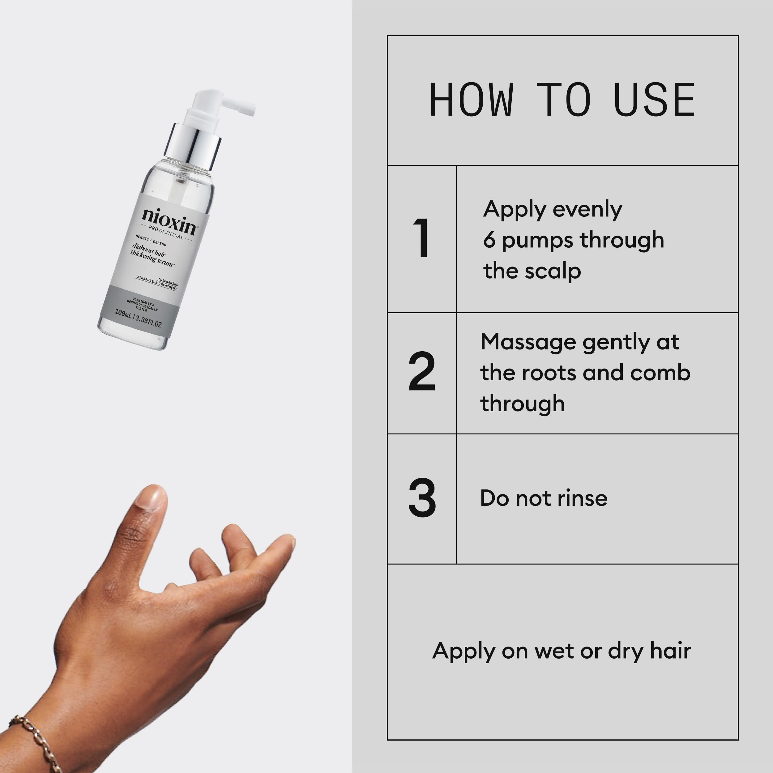 NIOXIN Density Defend Diaboost Hair Thickening Serum - Leave-in Scalp Treatment 5