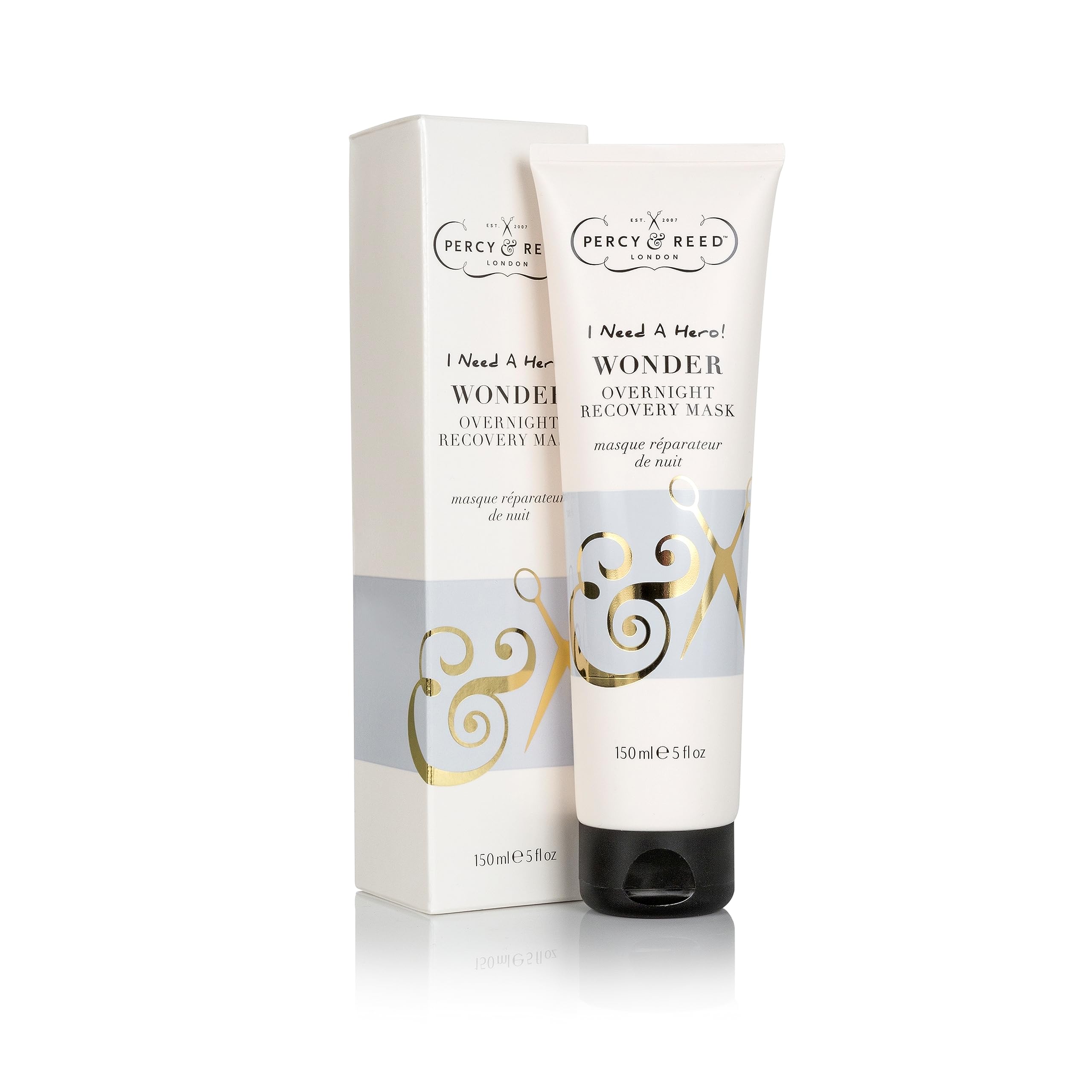 Percy & Reed I Need A Hero! Wonder Overnight Recovery Mask 150ml for Dull, Frazzled Hair