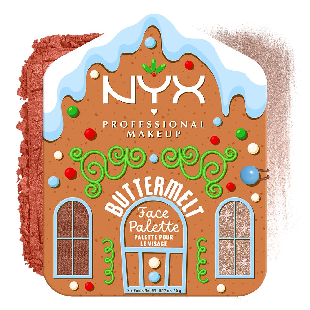 NYX Professional Makeup Buttermelt Face Palette Giftset - Blush & Highlighter Duo