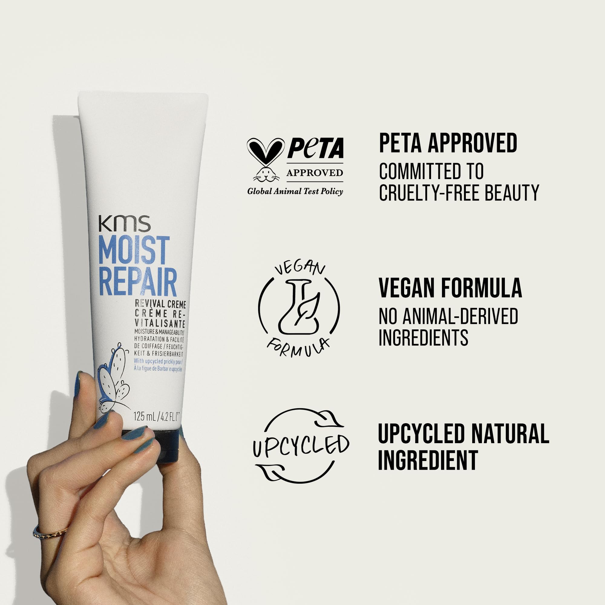 KMS MoistRepair Revival Cream, 125 ml, Neue und verbesserte Formel, Feuchtigkeit &amp; 8
