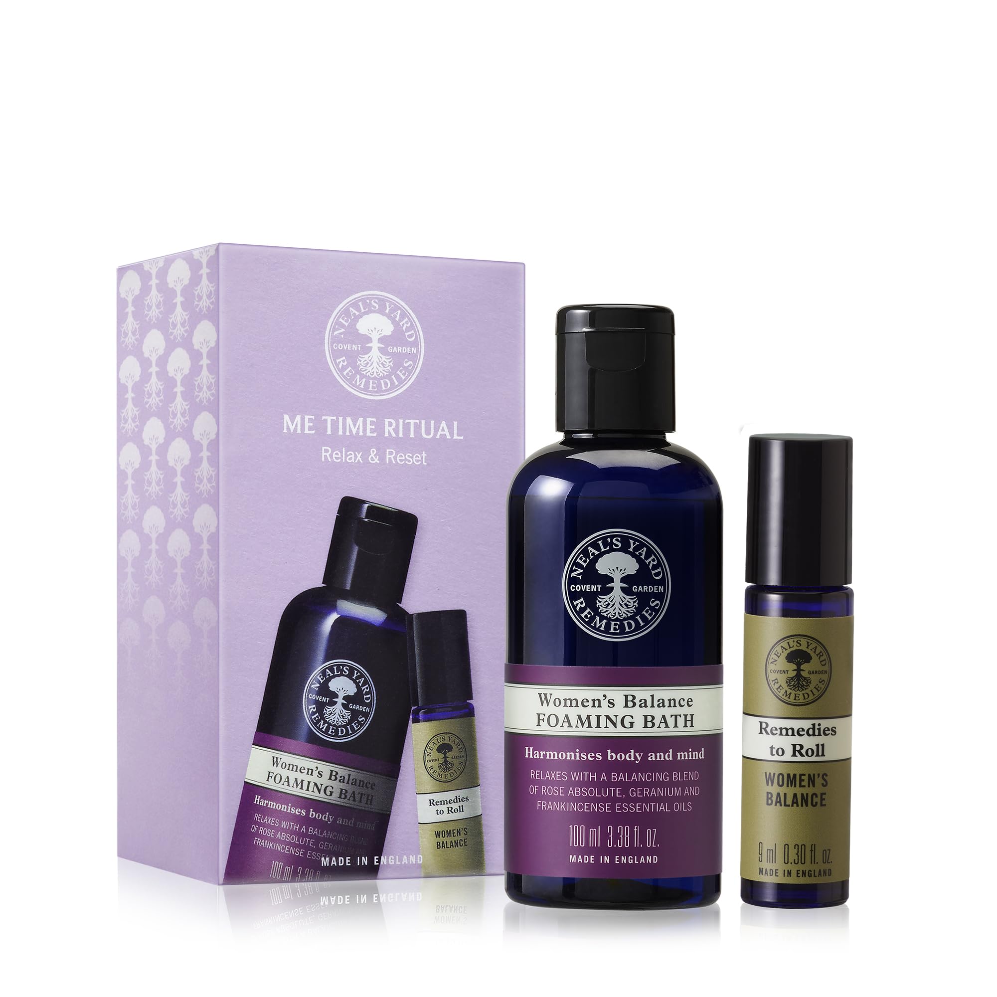 Neal's Yard Remedies Me Time Ritual Gift Set with Foaming Bath Wash
