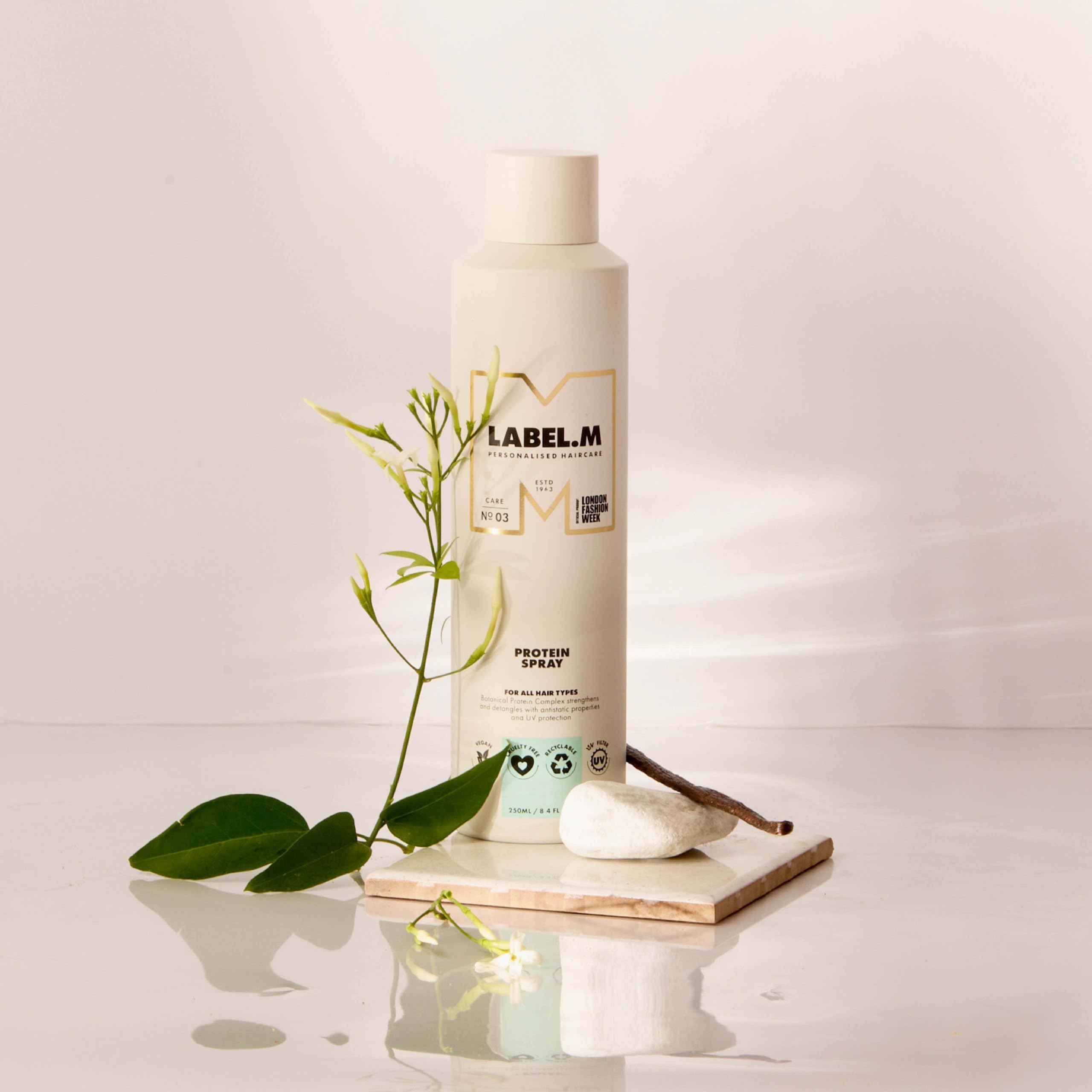 label.m Protein Spray 250ml - Lightweight Detangling Primer with UV Protection