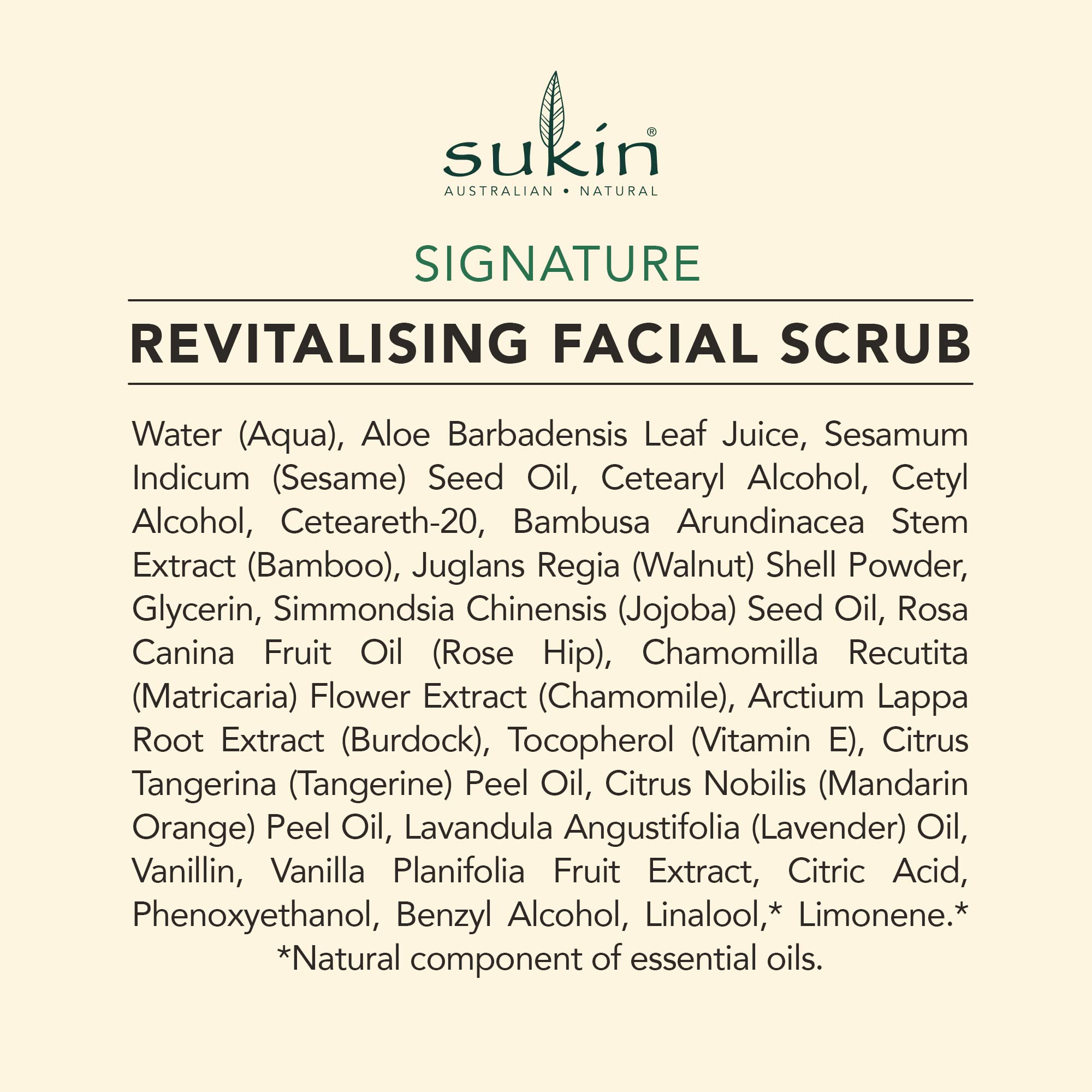 Sukin Revitalising Facial Scrub 125ml with Bamboo, Walnut & Jojoba Oil 5