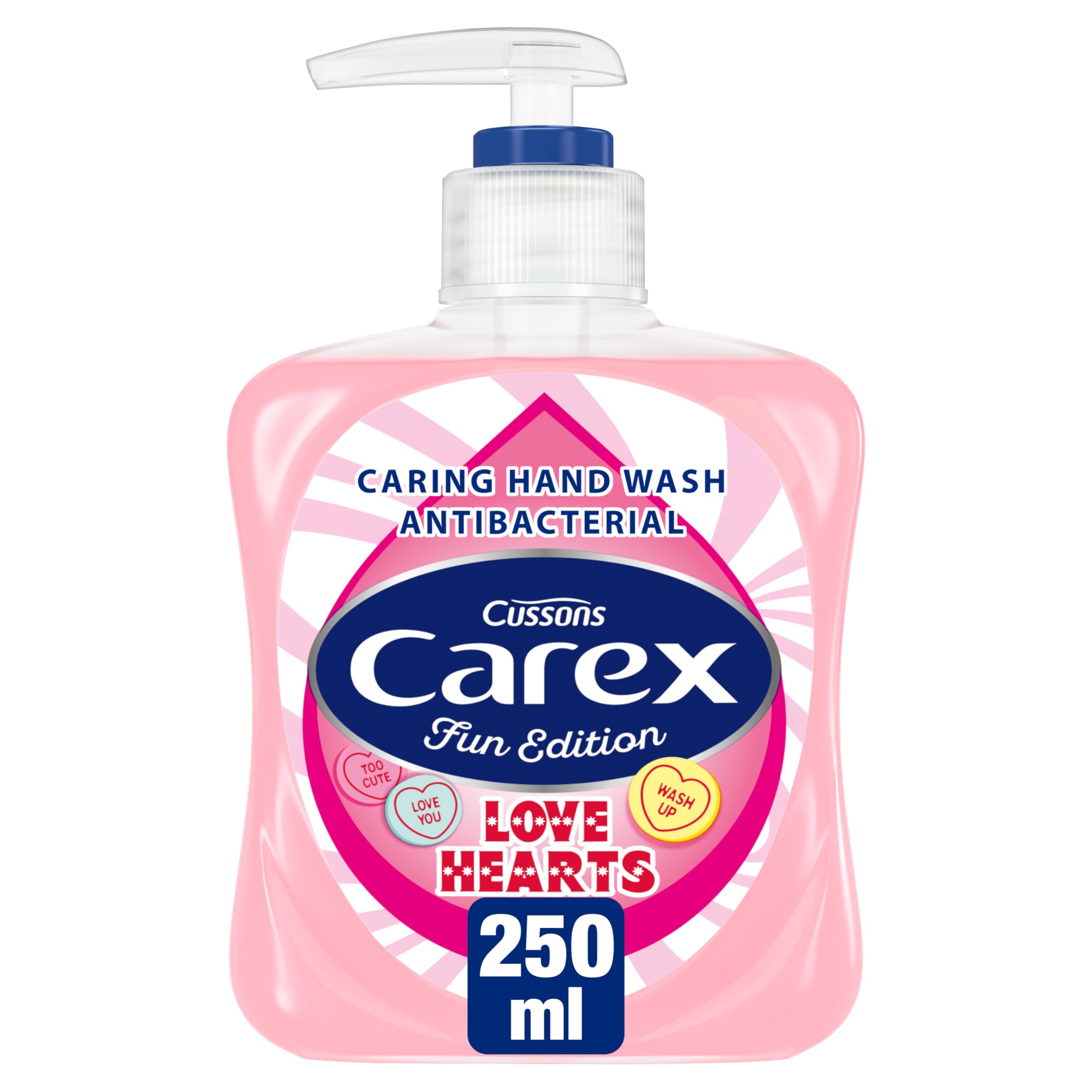 Carex Fun Editions Love Hearts Antibacterial Hand Wash Multipack (6 x 250ml) with Swizzles Fragrance 3