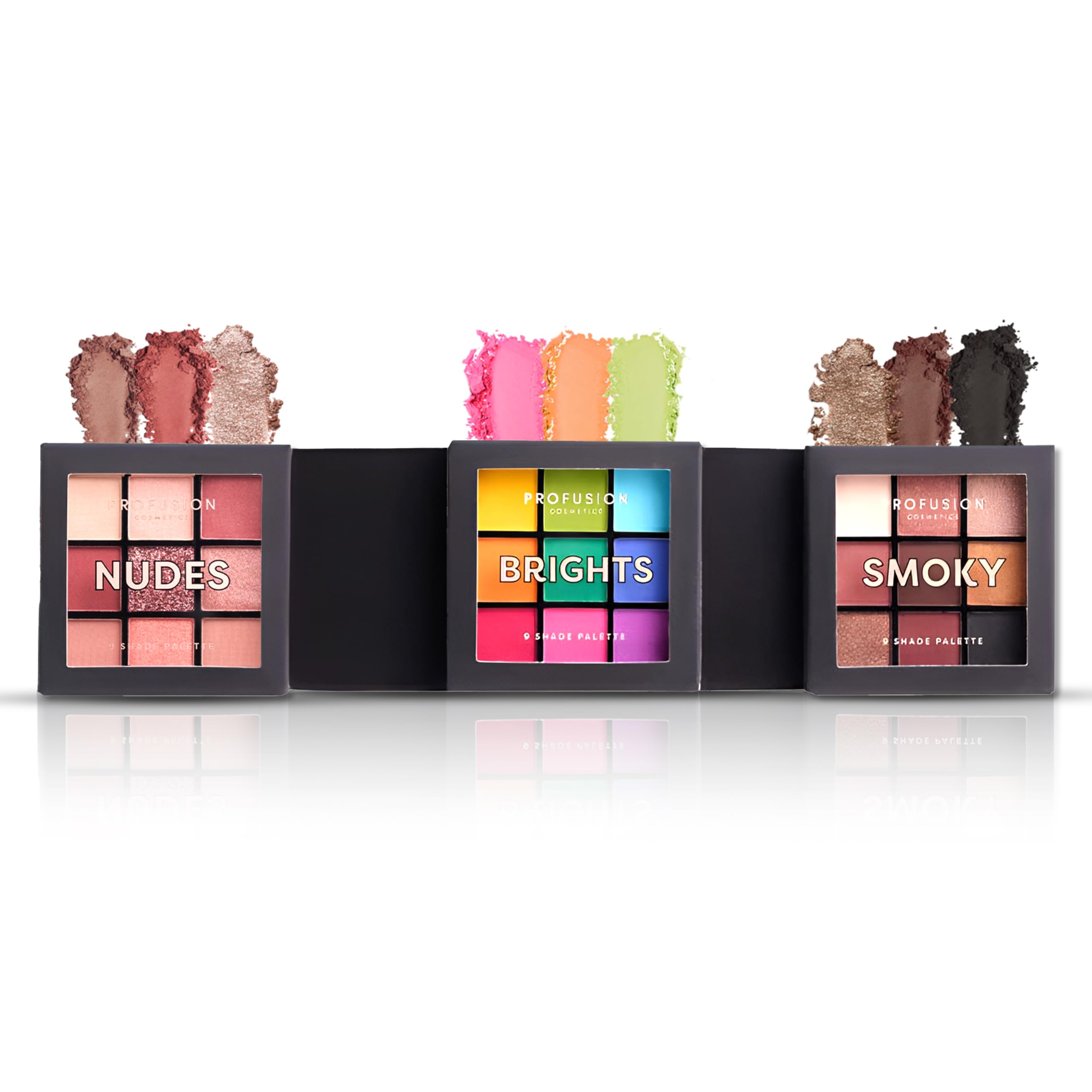 Profusion Cosmetics Ultimate Collection 3 Pc Eyeshadow Palette - Matte & Shimmer Finishes