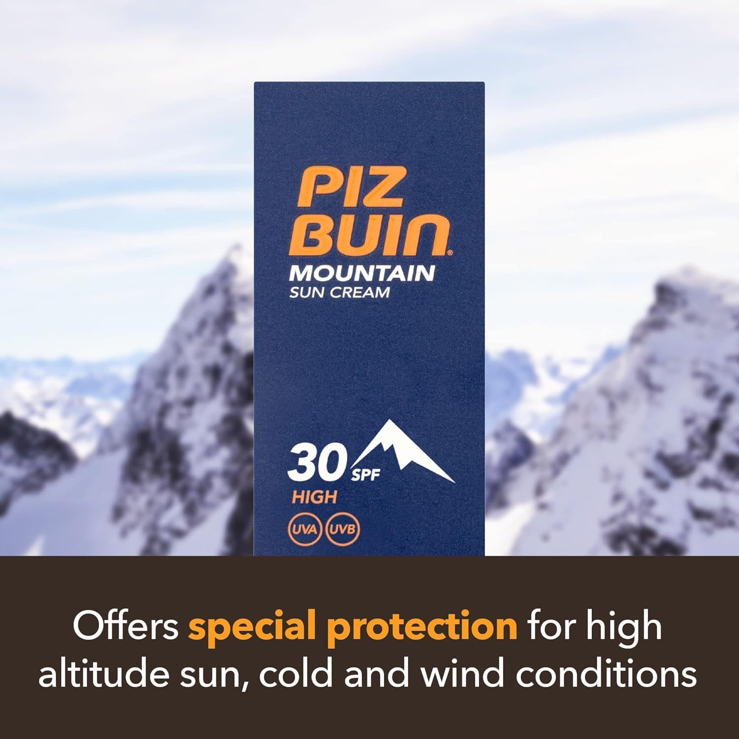Piz Buin Mountain Face Suncream SPF 50+ & Lipstick SPF 30 Duo for Harsh Weather 3