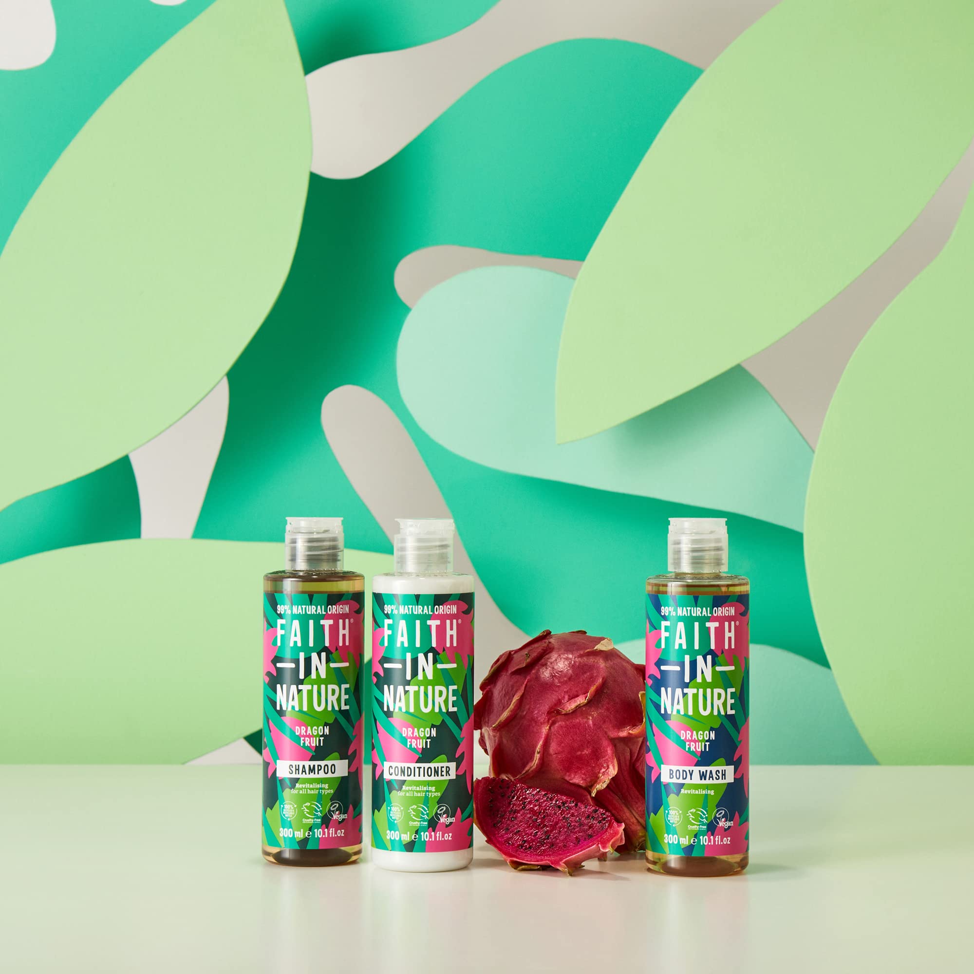 FAITH IN NATURE Revitalising Dragon Fruit Body Wash, 300 ml, Vegan & Cruelty Free 7