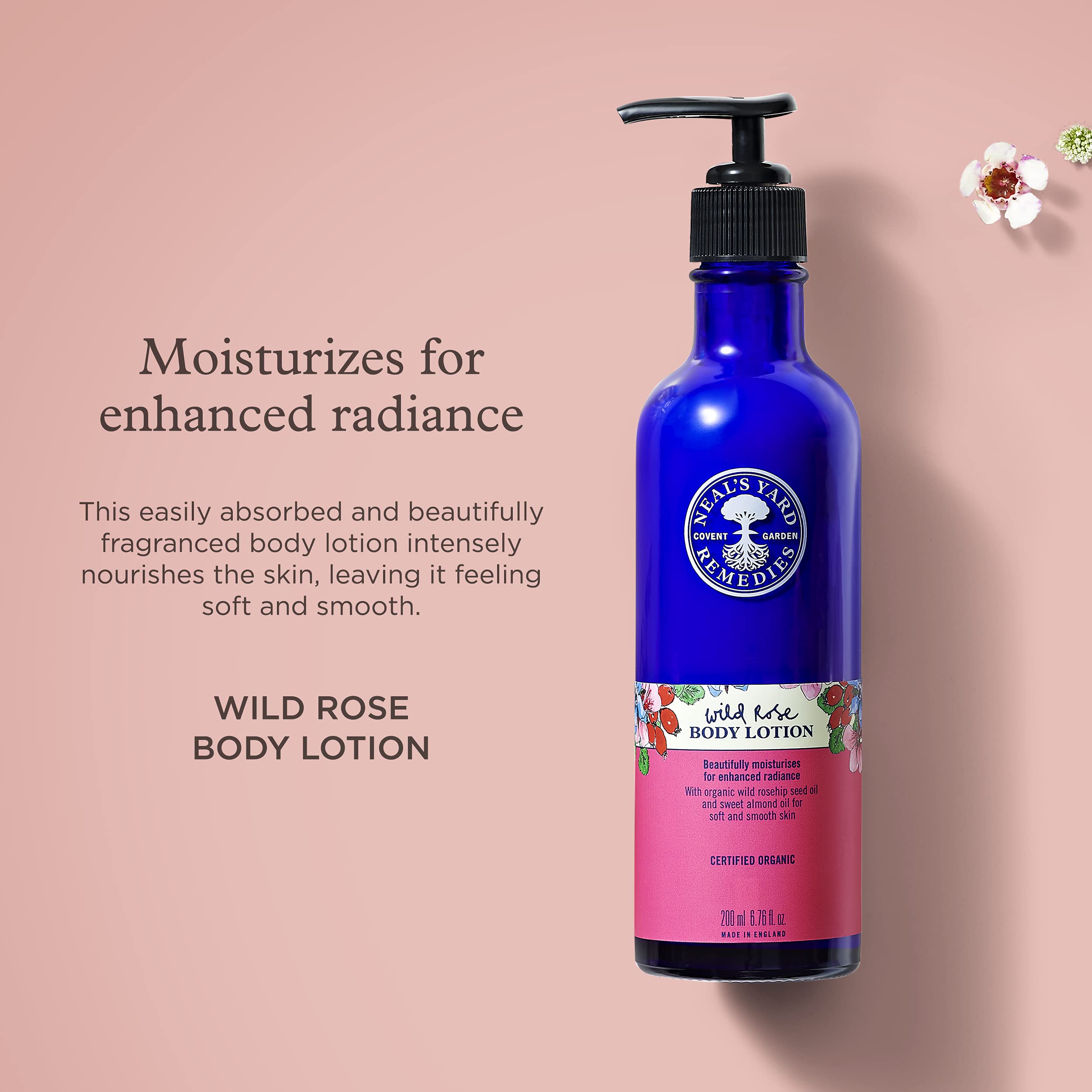 Neal's Yard Remedies Wild Rose Nourishing Body Lotion Moisturiser 3