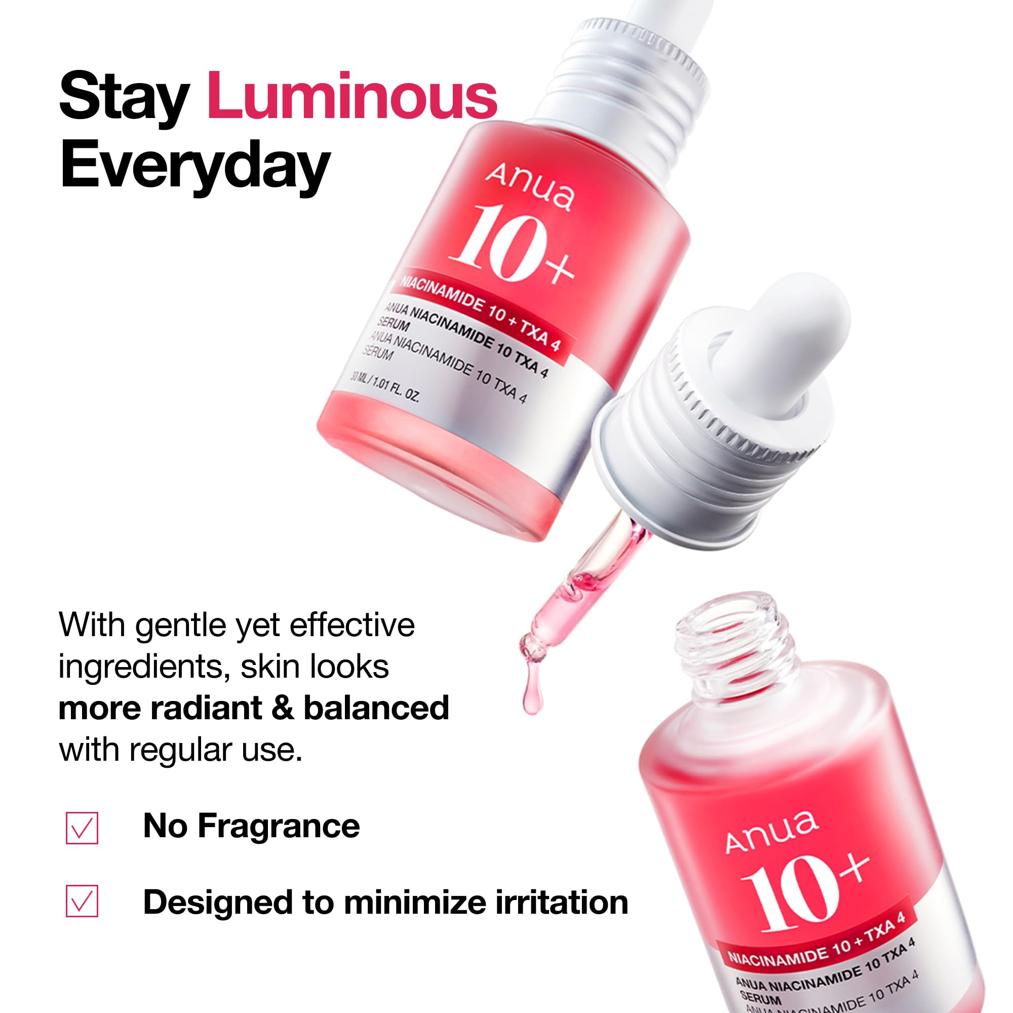 ANUA 10% Niacinamide + 4% TXA Serum with Ceramide and Hyaluronic Acid 4