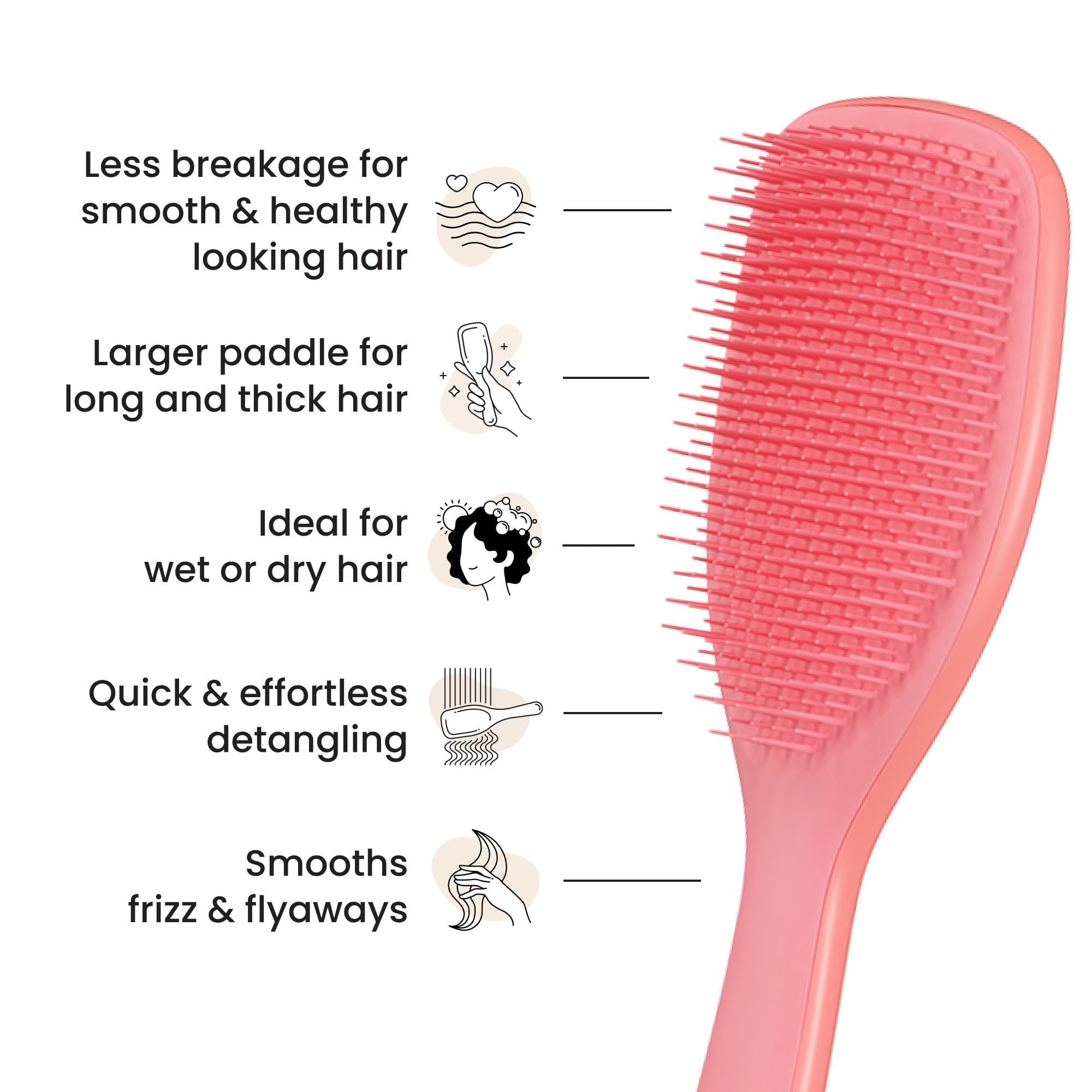 Tangle Teezer The Large Ultimate Detangler Hairbrush for Thick, Curly, and Long Hair 3