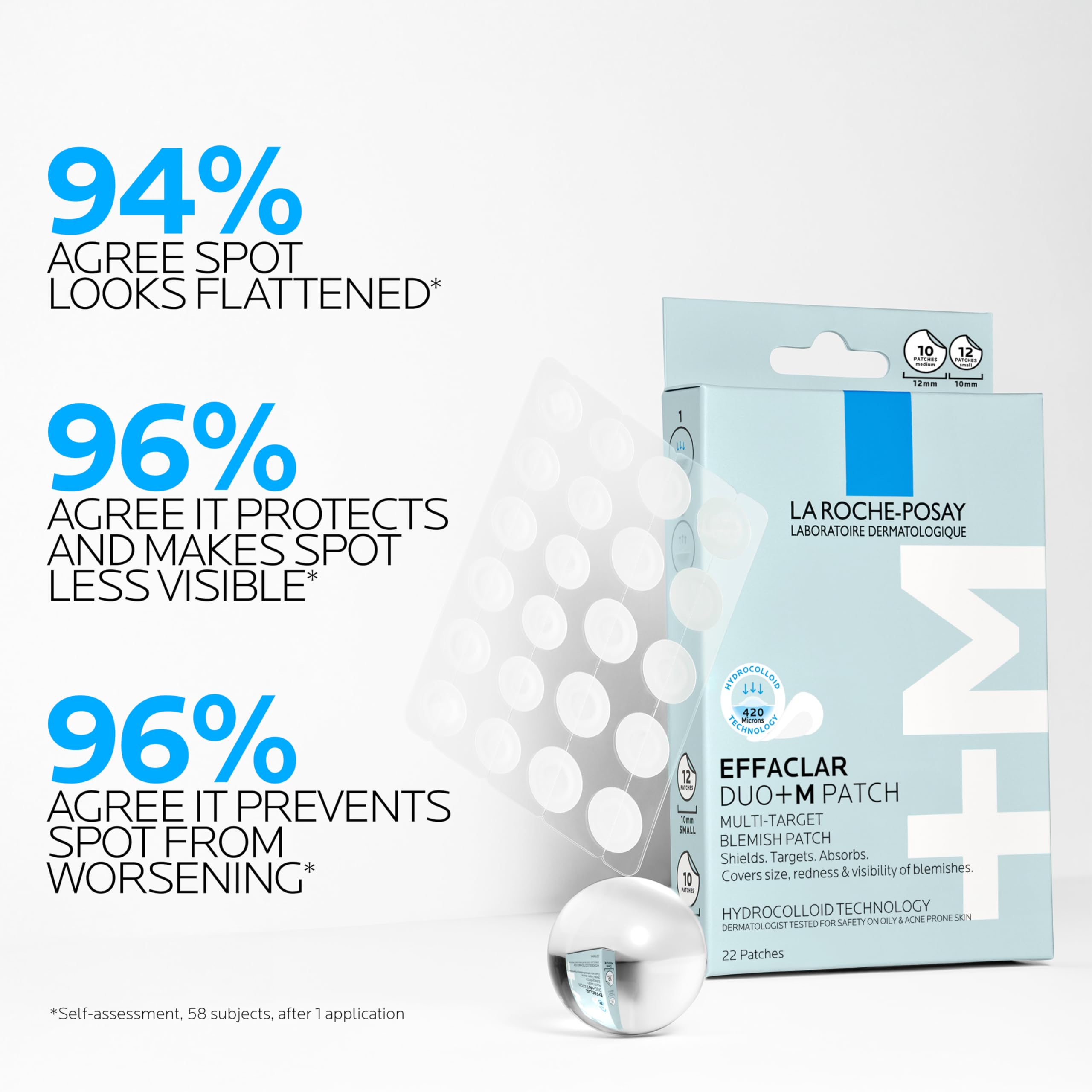 La Roche-Posay Effaclar Duo+M Multi-Action Spot Patch with Hydrocolloid Technology 4