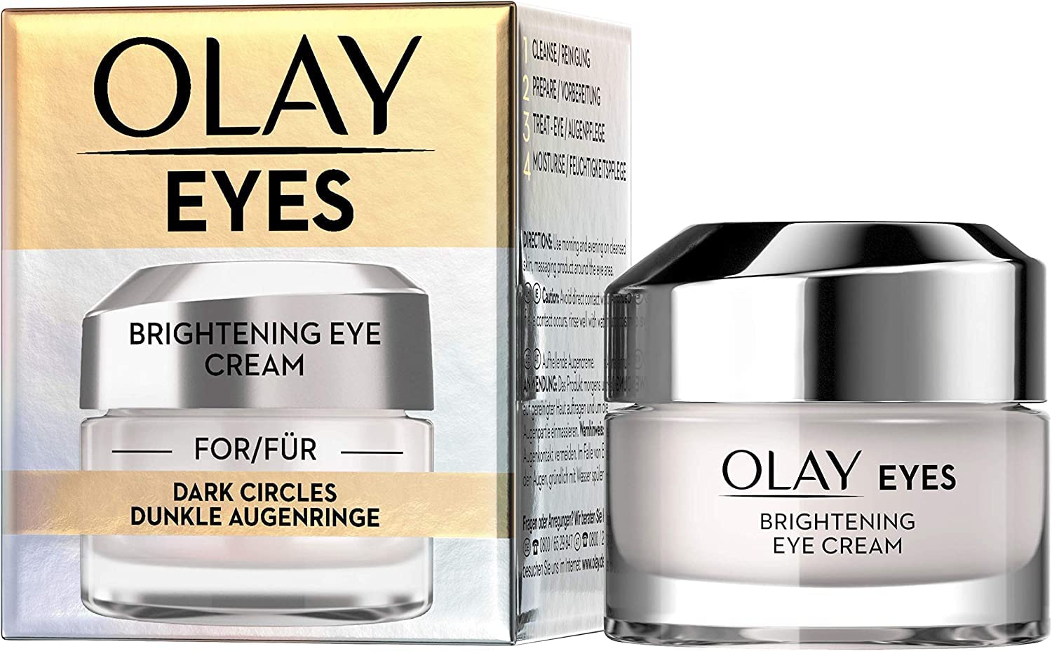 Olay Brightening Eye Cream with Niacinamide, Caffeine & Orange Extract for Dark Circles
