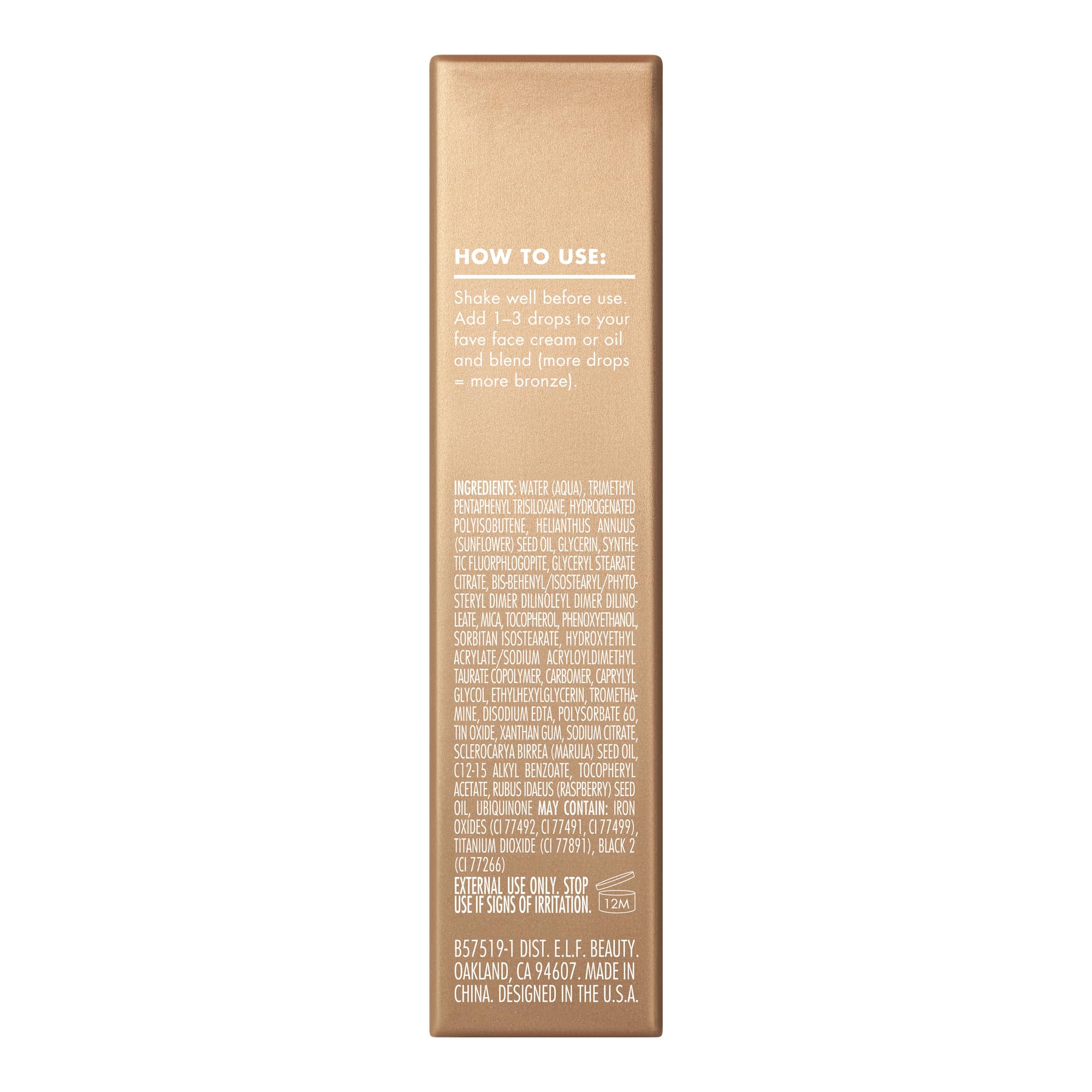 e.l.f. SKIN Bronzing Drops Mini Liquid Bronzer for Face & Skin 6