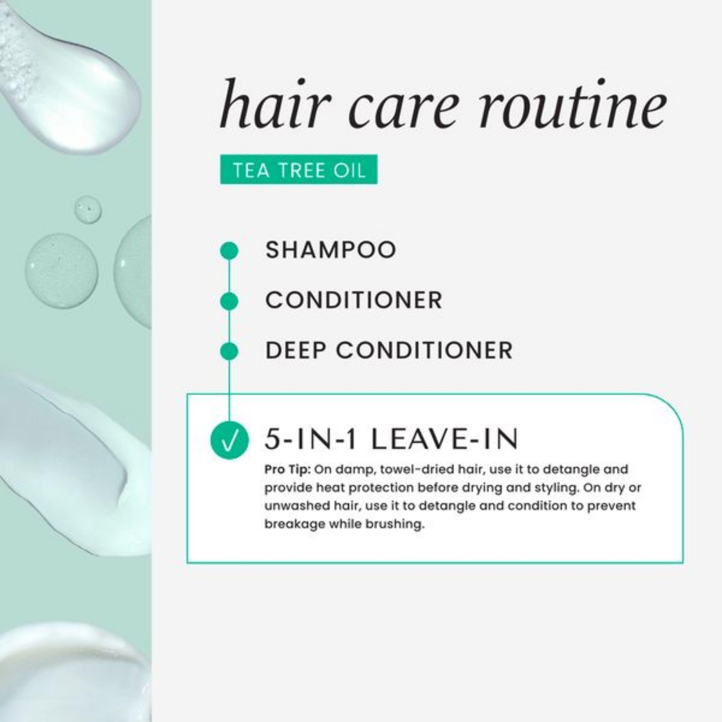 HASK Tea Tree Oil 5-in-1 Leave-In Conditioner for Soothing and Restoring Hair 8