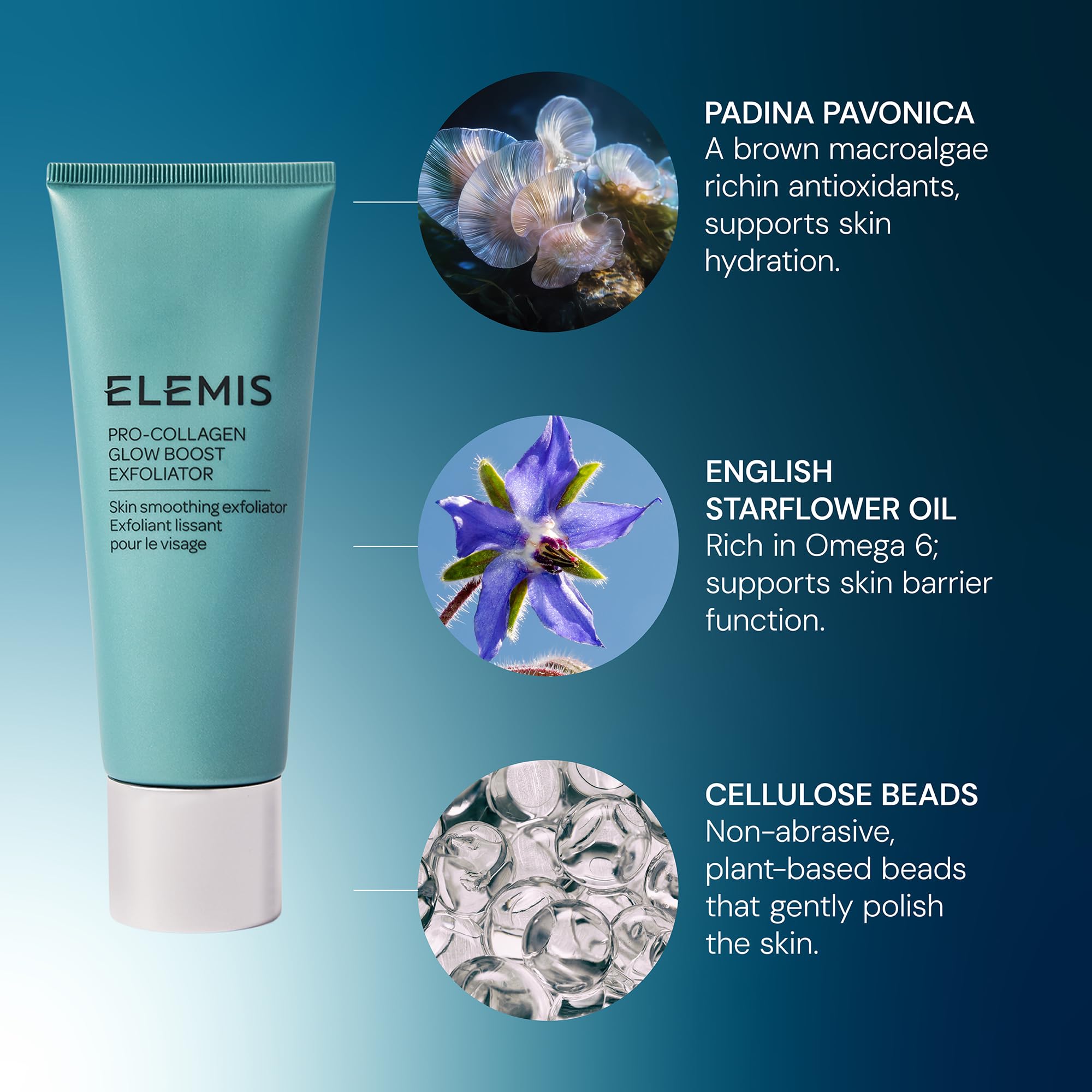 Elemis Pro-Collagen Glow Boost Exfoliator 100ml - Gentle Physical Facial Exfoliant 5
