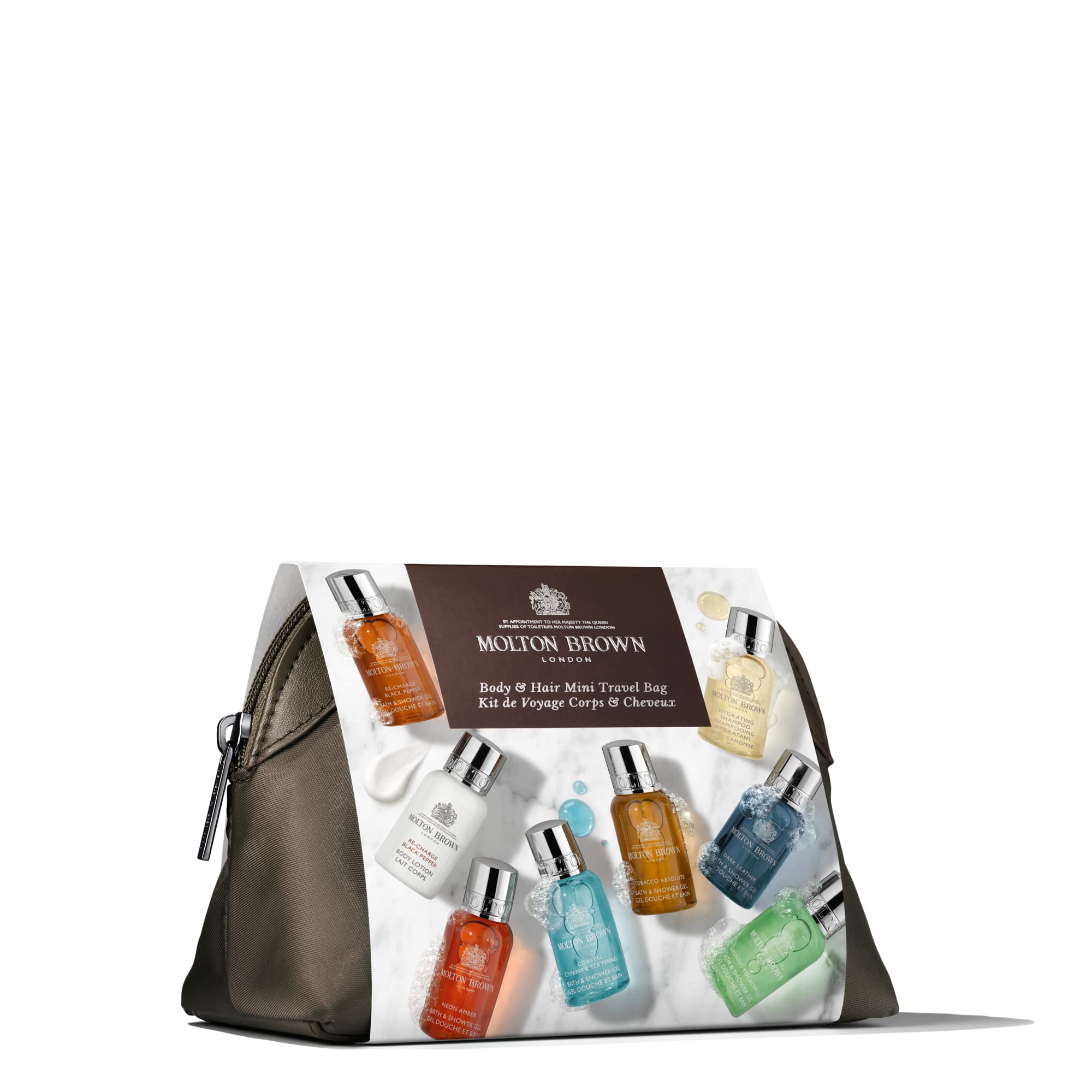 Molton Brown The Classic Explorer Body & Hair Care Set with Mini Travel Bag