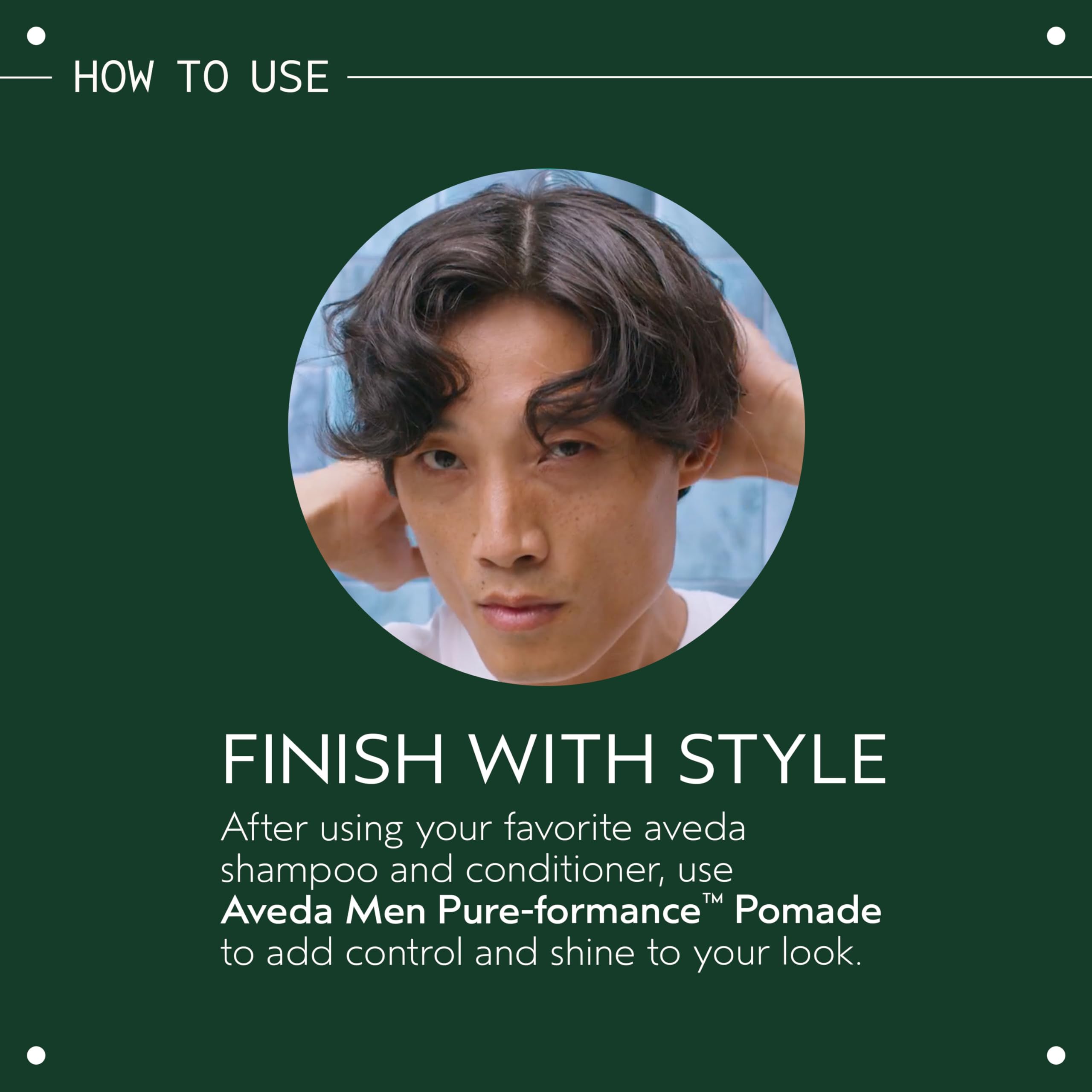 Aveda Men Pure-Formance Pomade for Strong Hold and Lasting Shine (2.6 oz) 5