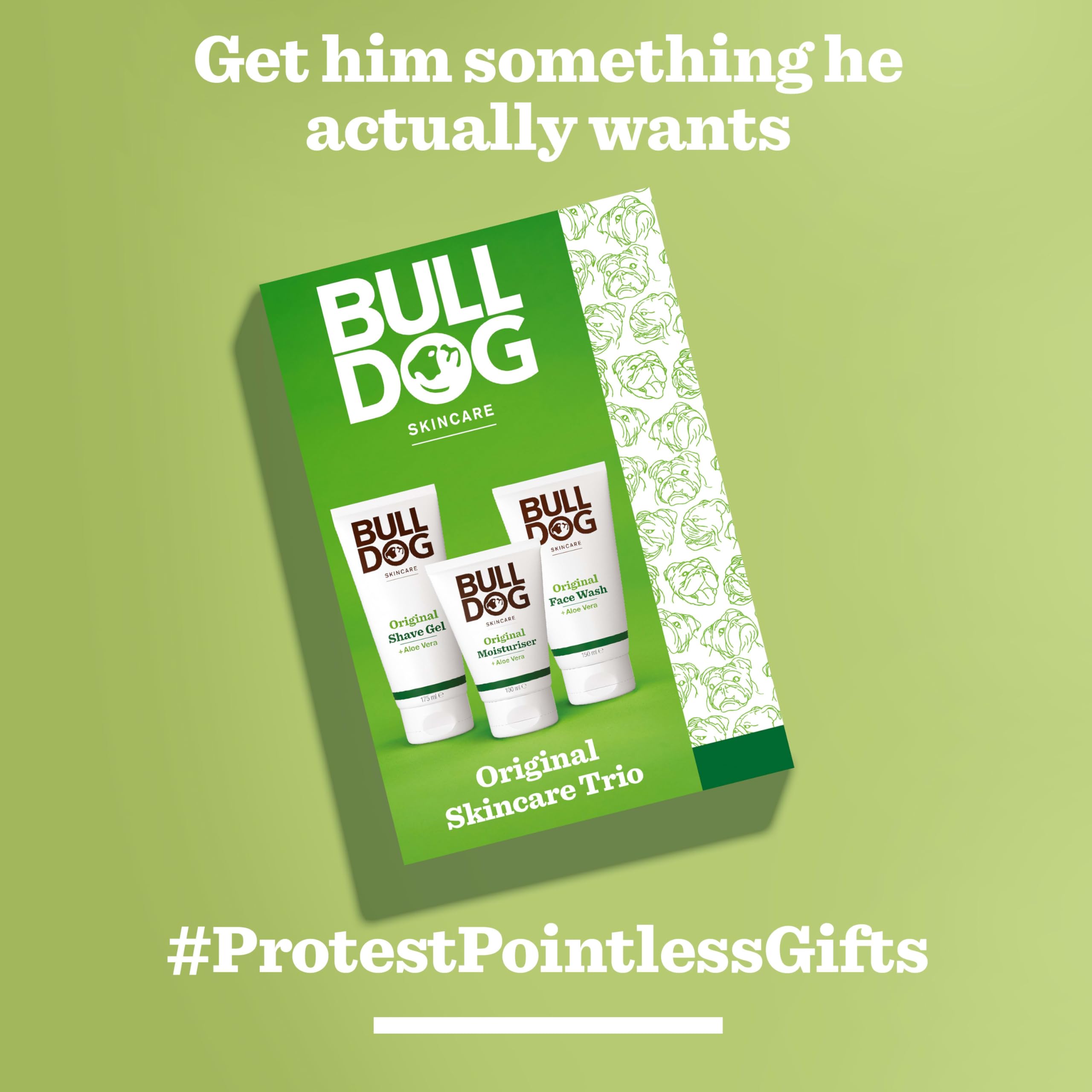 Bulldog Skincare Original Trio Gift Set: Face Wash, Shave Gel & Moisturiser for Men 6