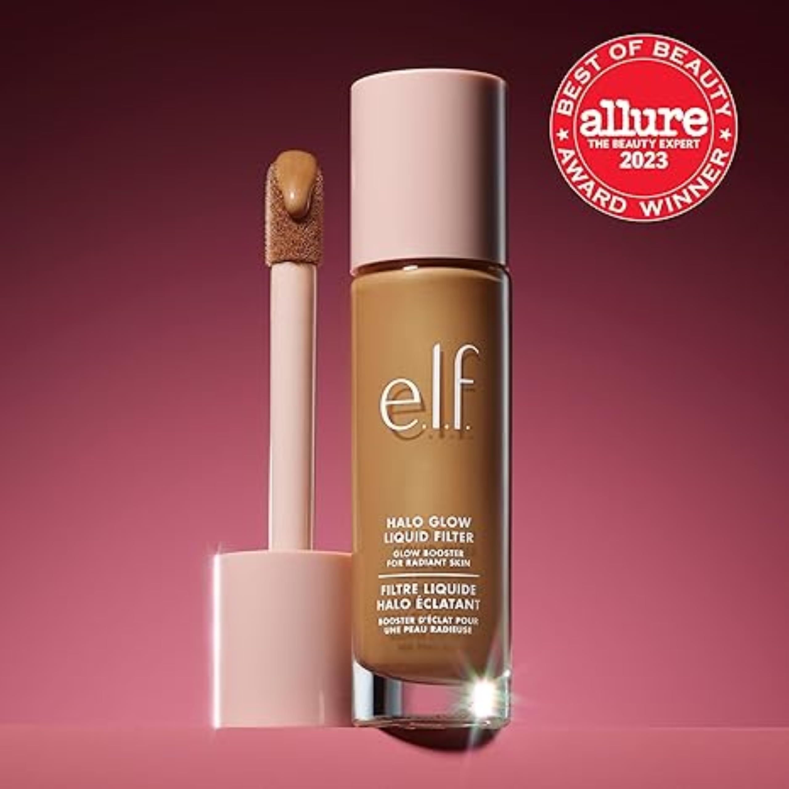 e.l.f. Halo Glow Liquid Filter Complexion Booster with Hyaluronic Acid, 2 Fair/Light 5