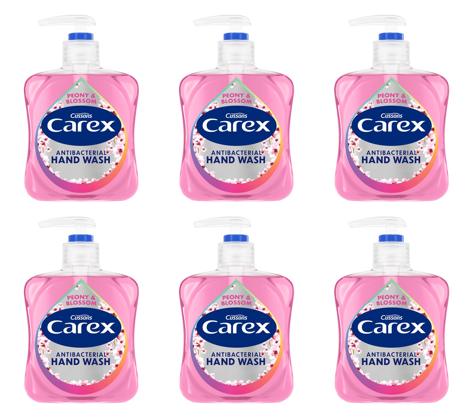 Carex Antibacterial Hand Wash with Peony & Blossom Scent - 2 Hour Protection