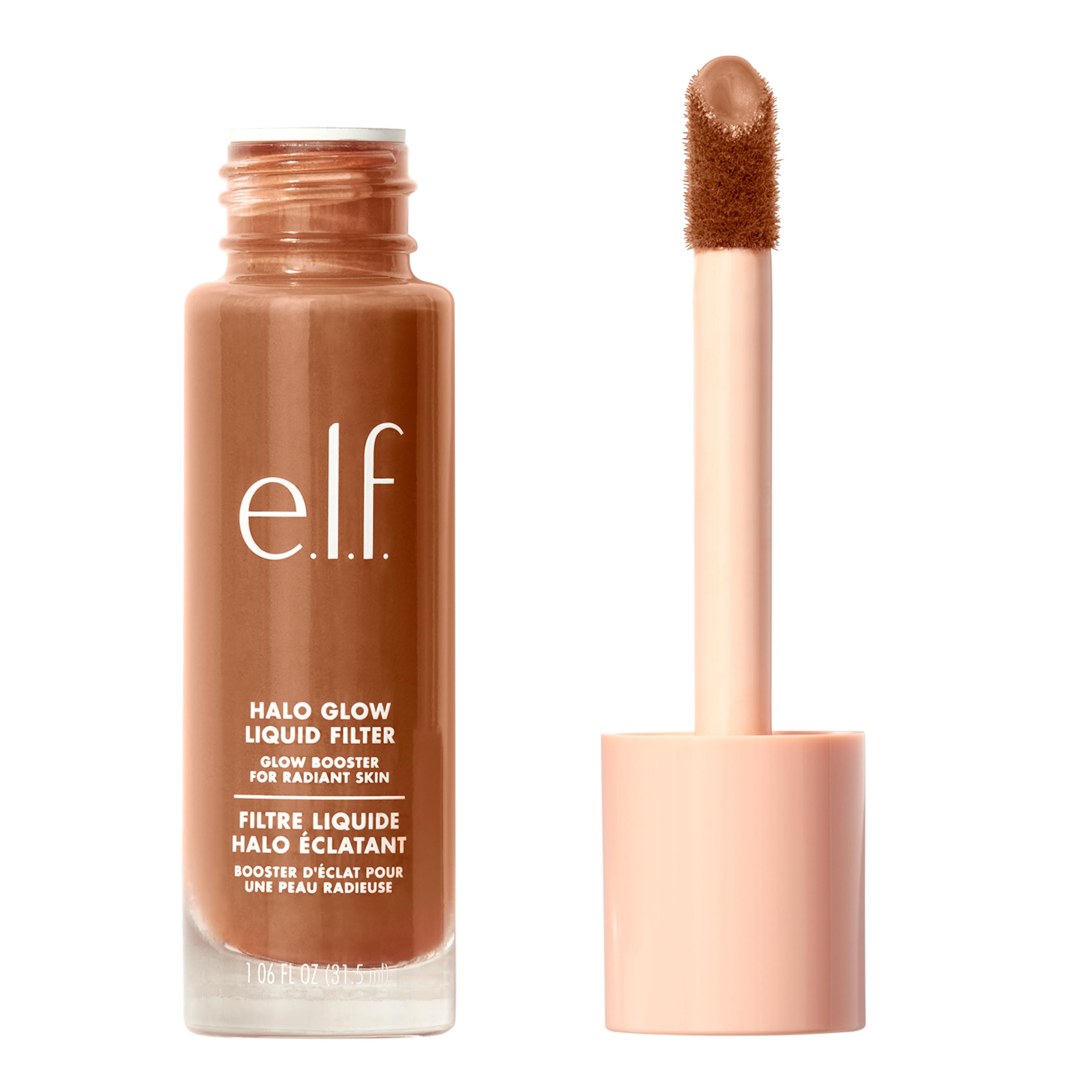 e.l.f. Halo Glow Liquid Filter Complexion Booster Tan/Deep with Hyaluronic Acid