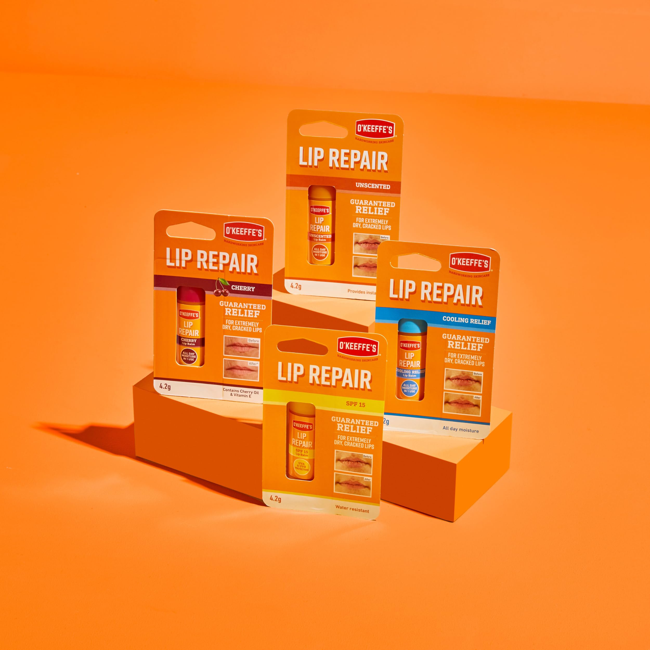 O'Keeffe's Lip Repair Unscented Lip Balm for Extremely Dry, Cracked Lips, 4.2g 8