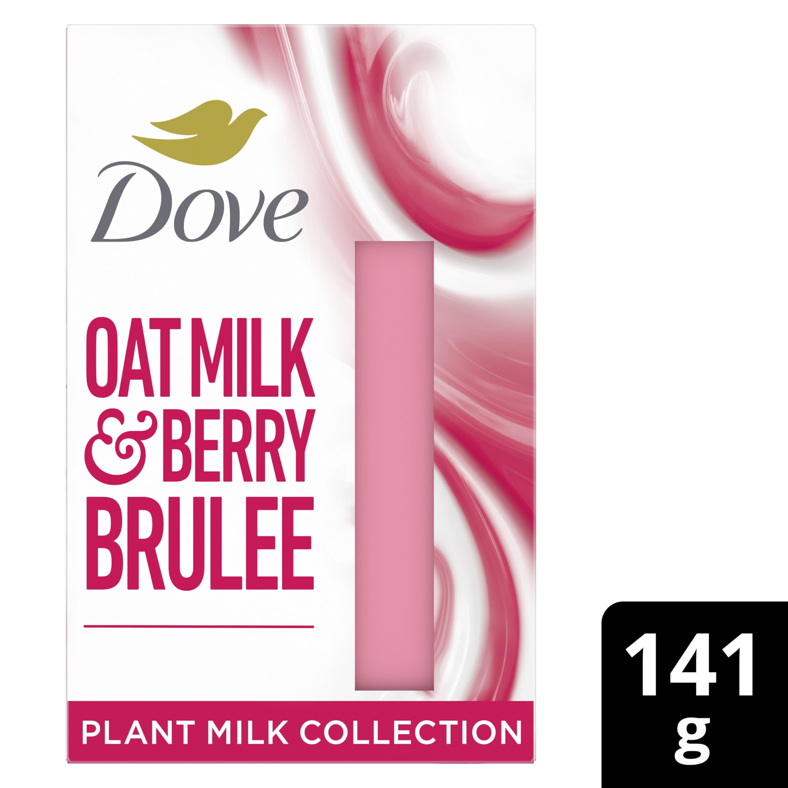Dove Oat Milk &amp; Berry Brulee Beauty Bar Ganzkörperseife, angereichert mit pflanzlichen Inhaltsstoffen