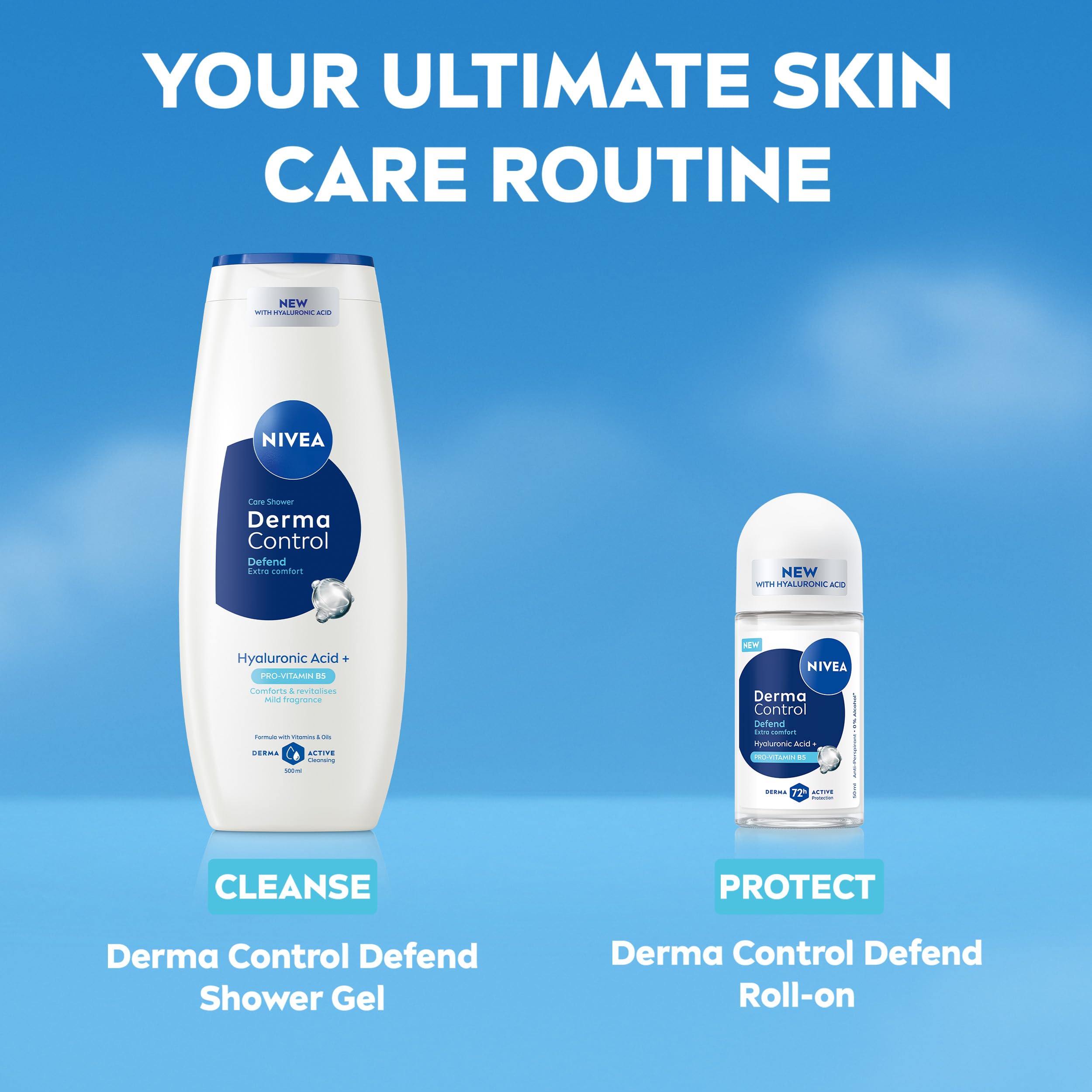 NIVEA Derma Control Defend Roll On Anti-Perspirant with Hyaluronic Acid (50ml) 8