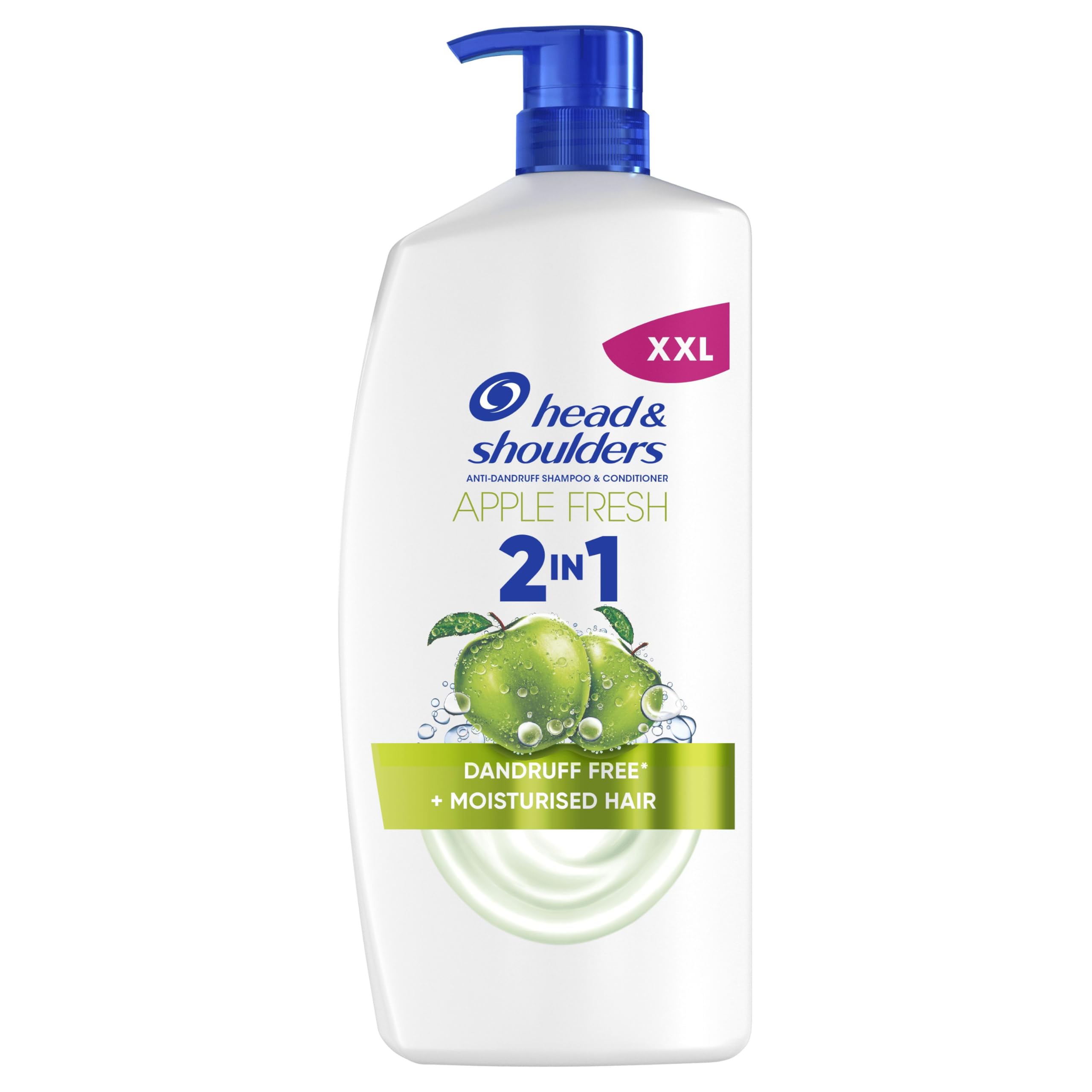 Head &amp; Shoulders Apple Fresh 2in1 Anti-Schuppen-Shampoo, 800 ml Pumpspender, bis zu