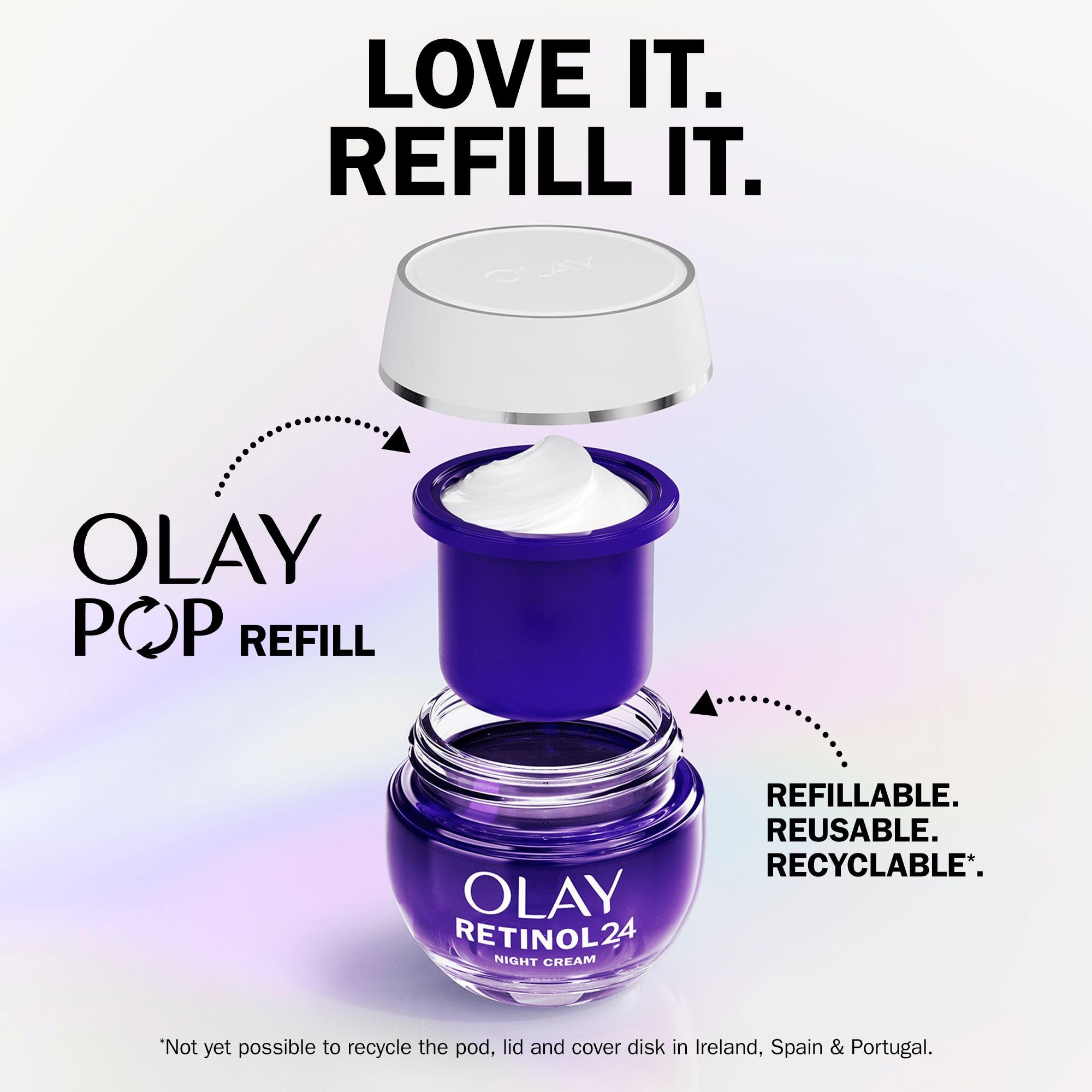 Olay Retinol 24 Night Cream Face Moisturiser for Anti-Aging with Retinyl Propionate 6