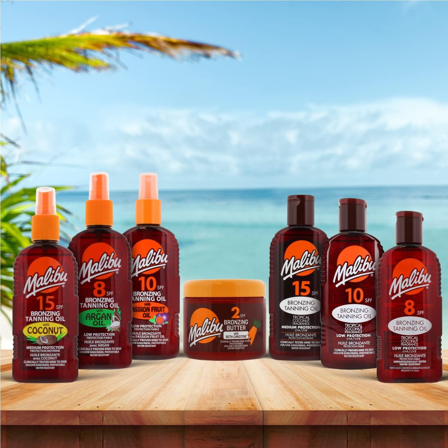 Malibu Sun Bronzing Fast Tanning Oil with Beta Carotene, Water Resistant, 200ml 6