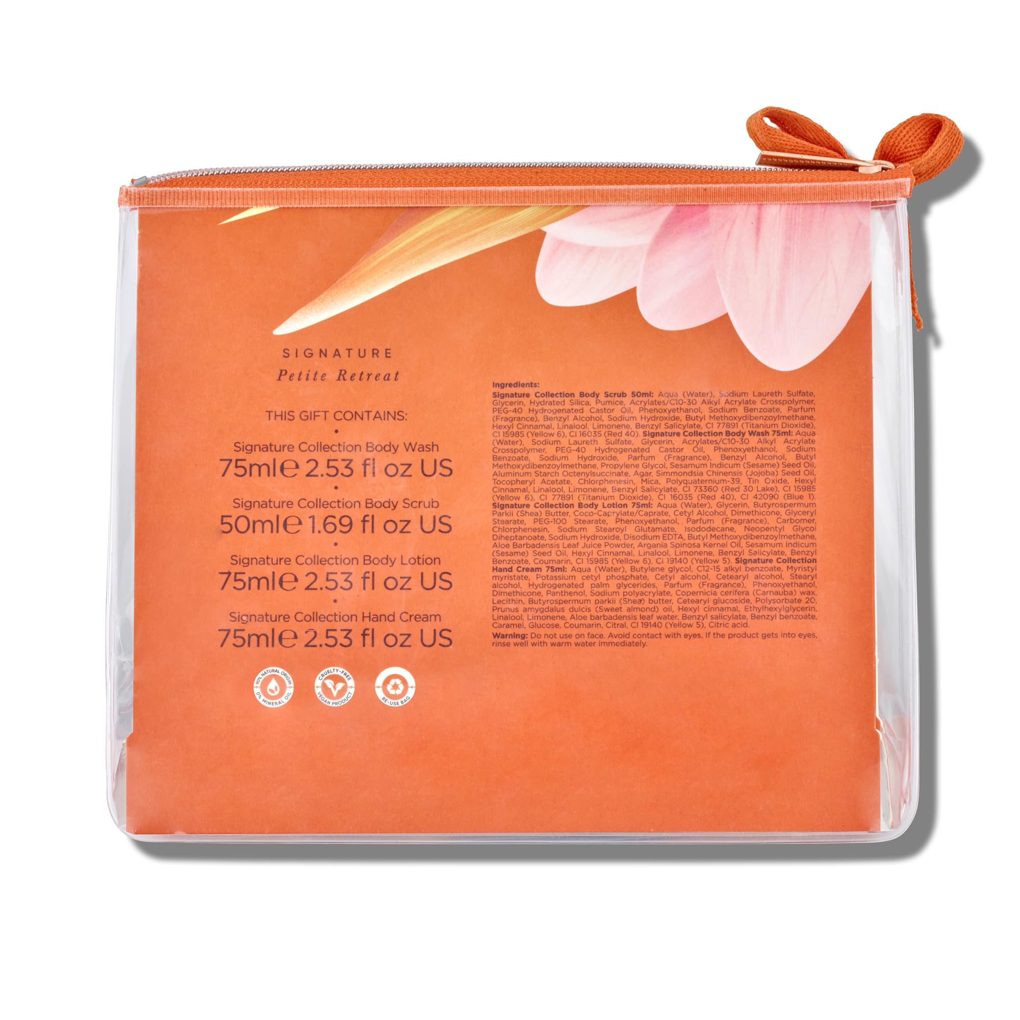 Sanctuary Spa Petite Retreat Geschenkset, vegan, Geschenk für Frauen, Geburtstagsgeschenk, Geschenksets für Frauen, Körper- und Badeset 7