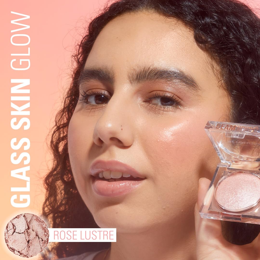 Makeup Revolution Beam Bright Highlighter Powder to Liquid Formula - Rose Lustre 4