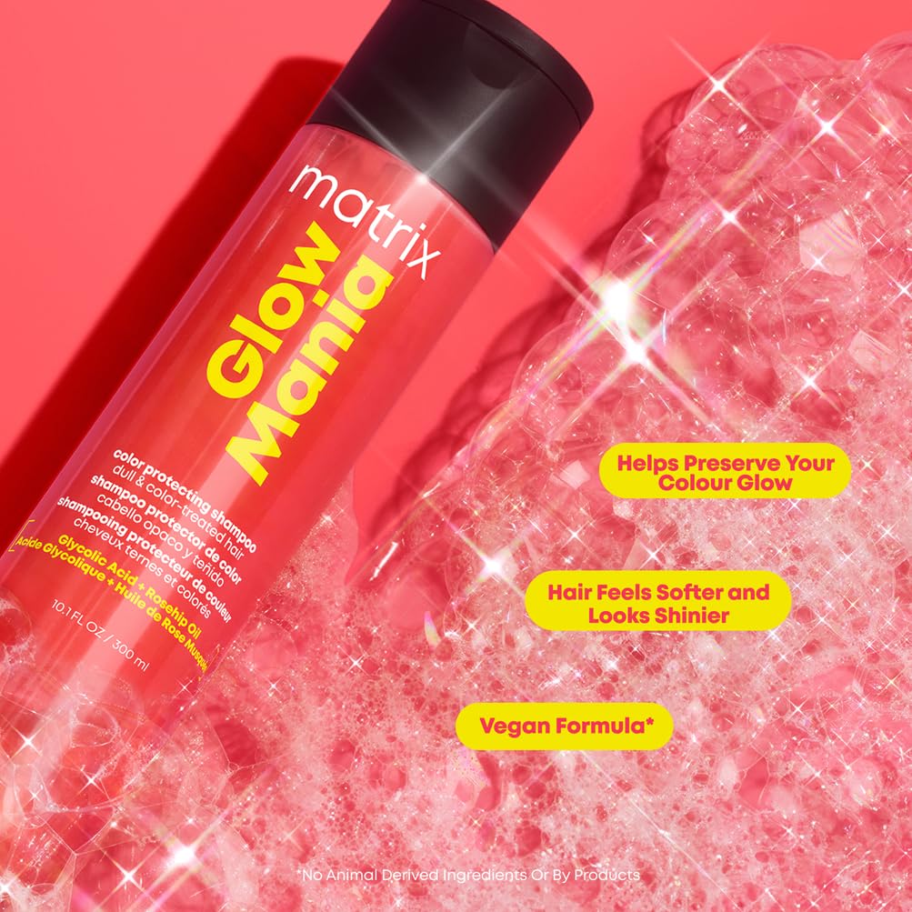 Matrix Glow Mania Color Protecting Shampoo, 1 Liter Size 3