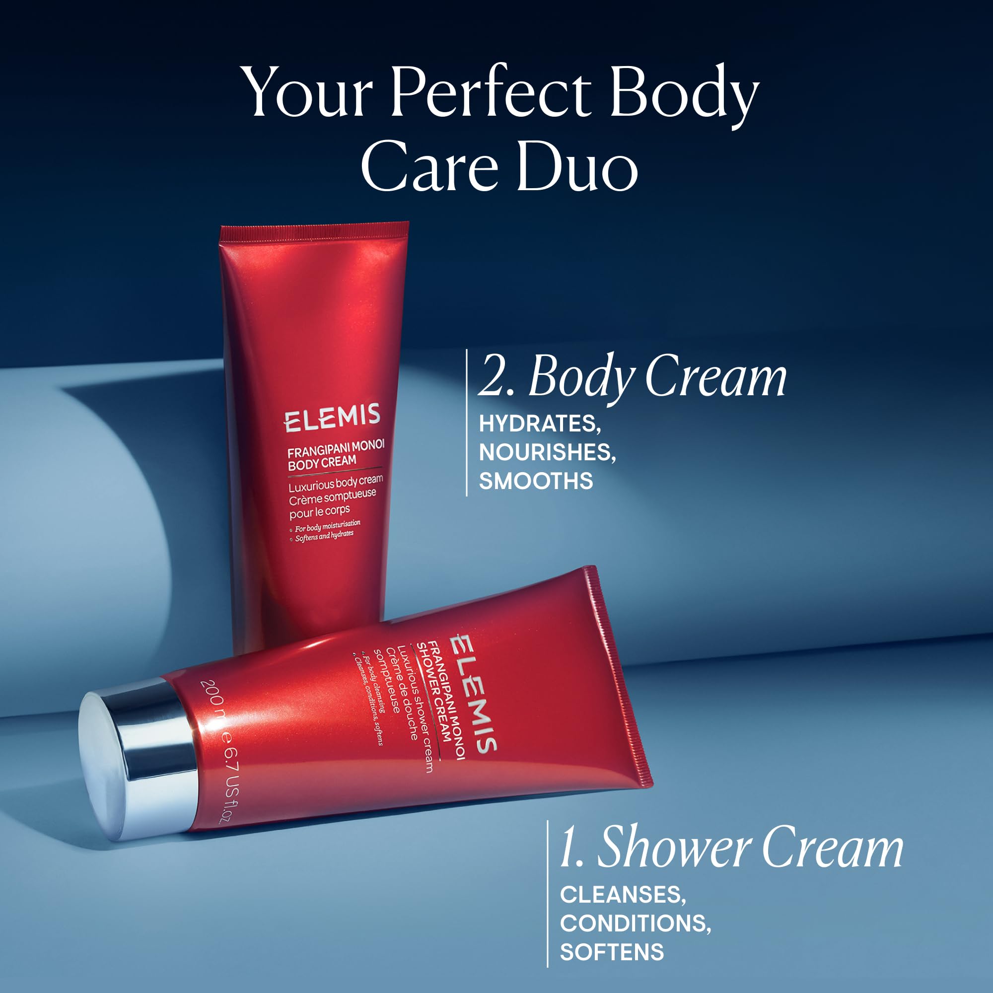 ELEMIS Frangipani Monoi Duschcreme, luxuriöse Dusch- und Körpercreme zur Reinigung 4