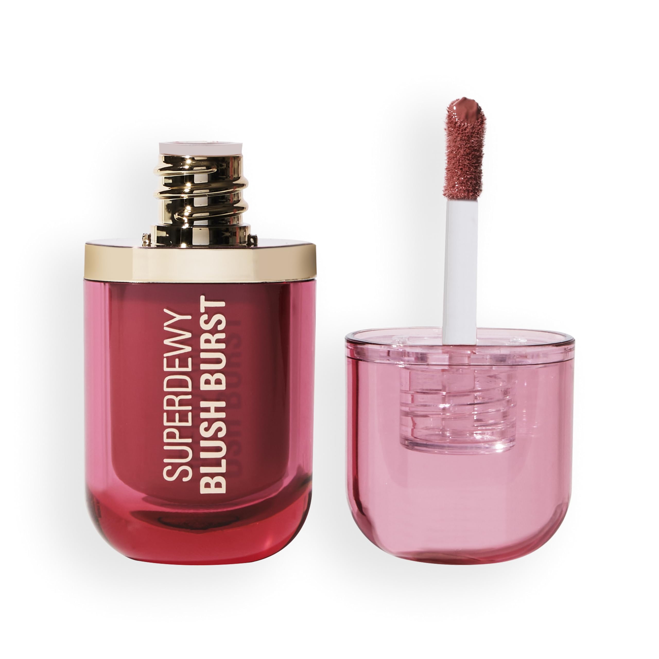 Revolution Superdewy Liquid Blush Serum in Rose All Day Dusty Pink with Peptides & Hyaluronic Acid
