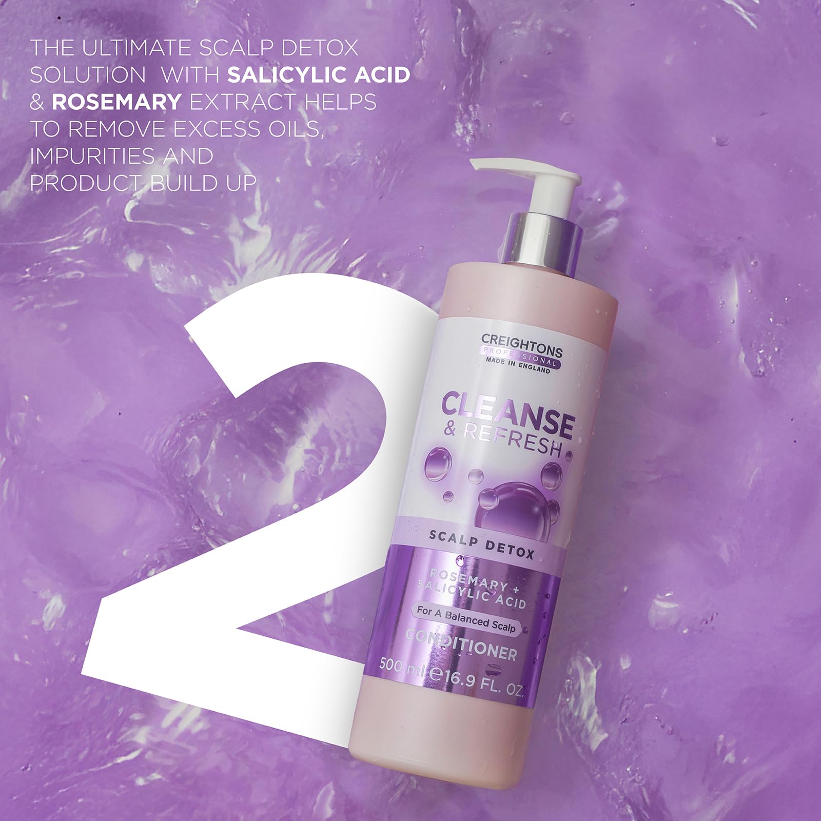 Creightons Professional Cleanse &amp; Refresh Shampoo 500ml | Klärendes Salicy 4