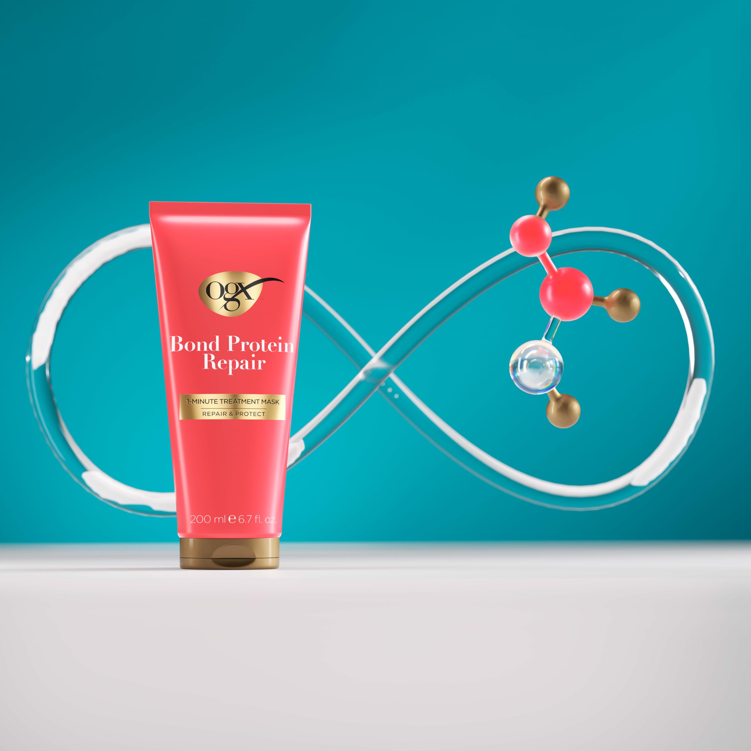OGX Bond Protein Repair 1 Minute Treatment Mask for Rapid Repair and Shine, 200ml 5